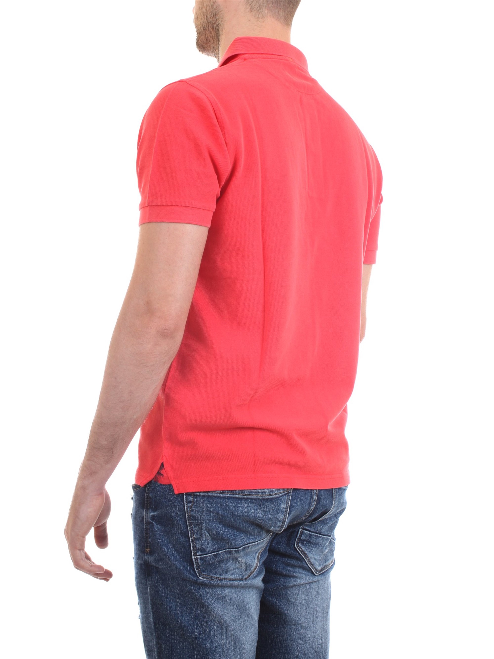 SUN68 A19104 Red Clothing Man Polo shirt SUN68 A19104 Red Clothing Man Polo shirt
