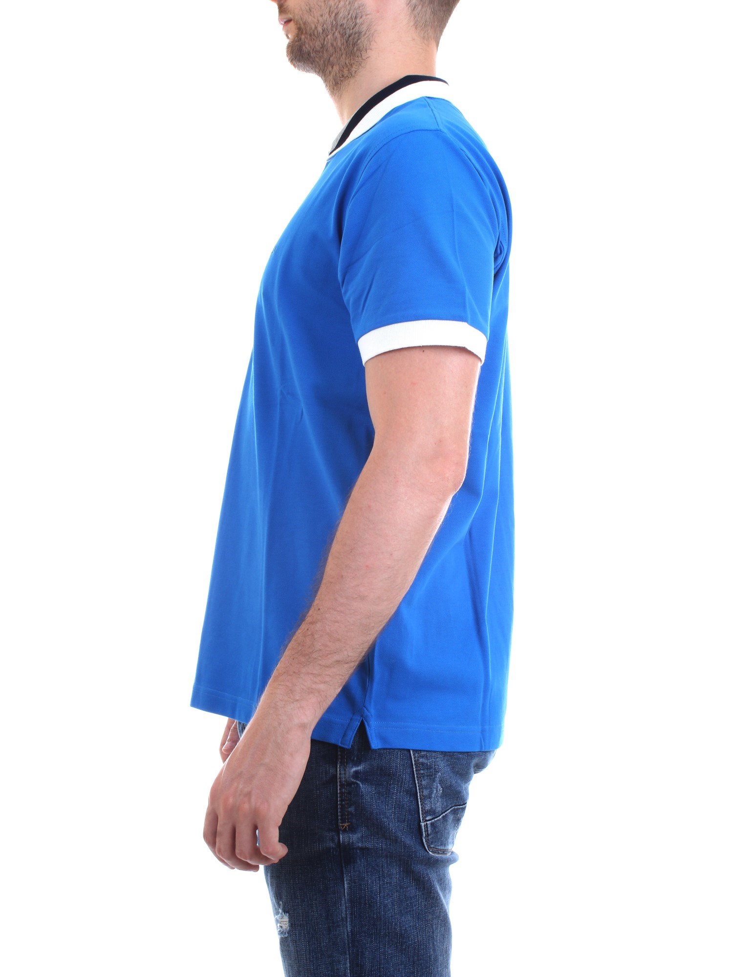 SUN68 A19109 Royal Clothing Man Polo shirt SUN68 A19109 Royal Clothing Man Polo shirt