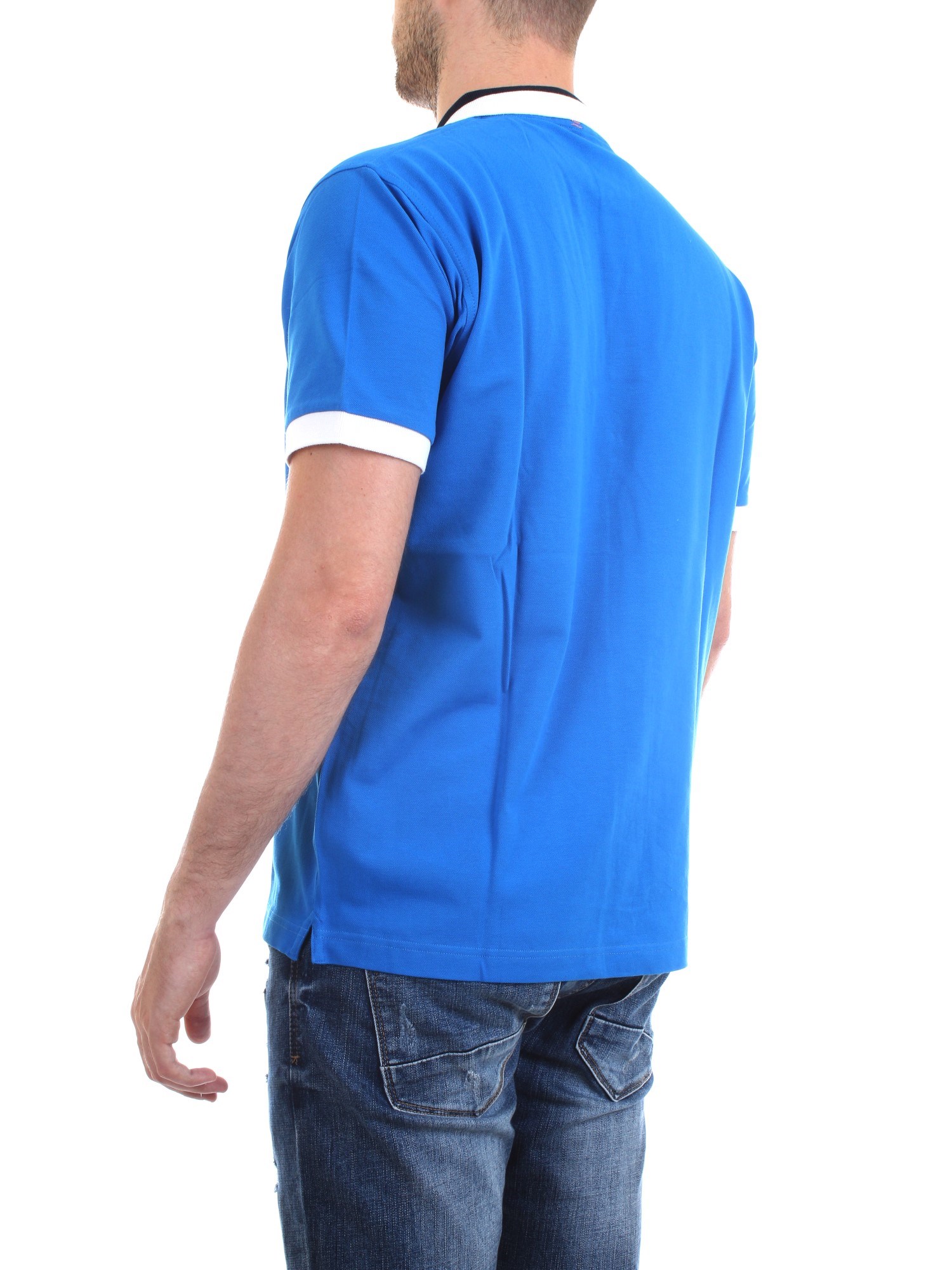 SUN68 A19109 Royal Clothing Man Polo shirt SUN68 A19109 Royal Clothing Man Polo shirt