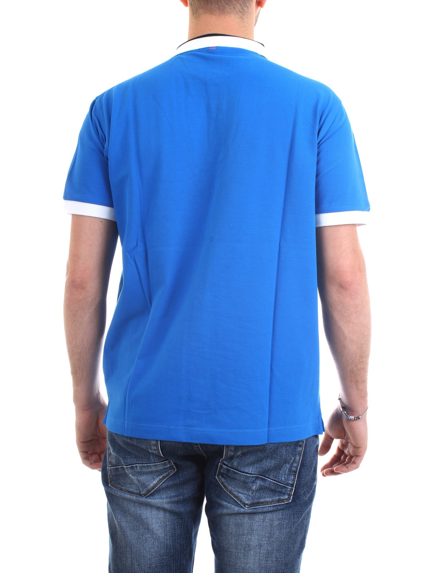 SUN68 A19109 Royal Clothing Man Polo shirt SUN68 A19109 Royal Clothing Man Polo shirt
