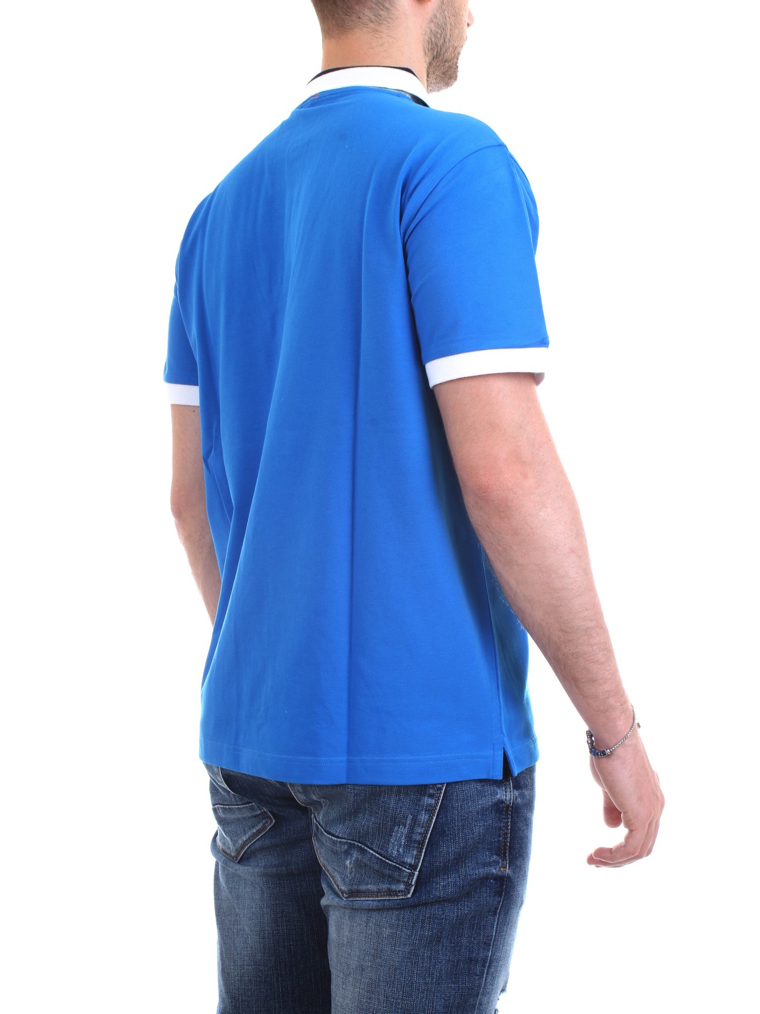 SUN68 A19109 Royal Clothing Man Polo shirt SUN68 A19109 Royal Clothing Man Polo shirt