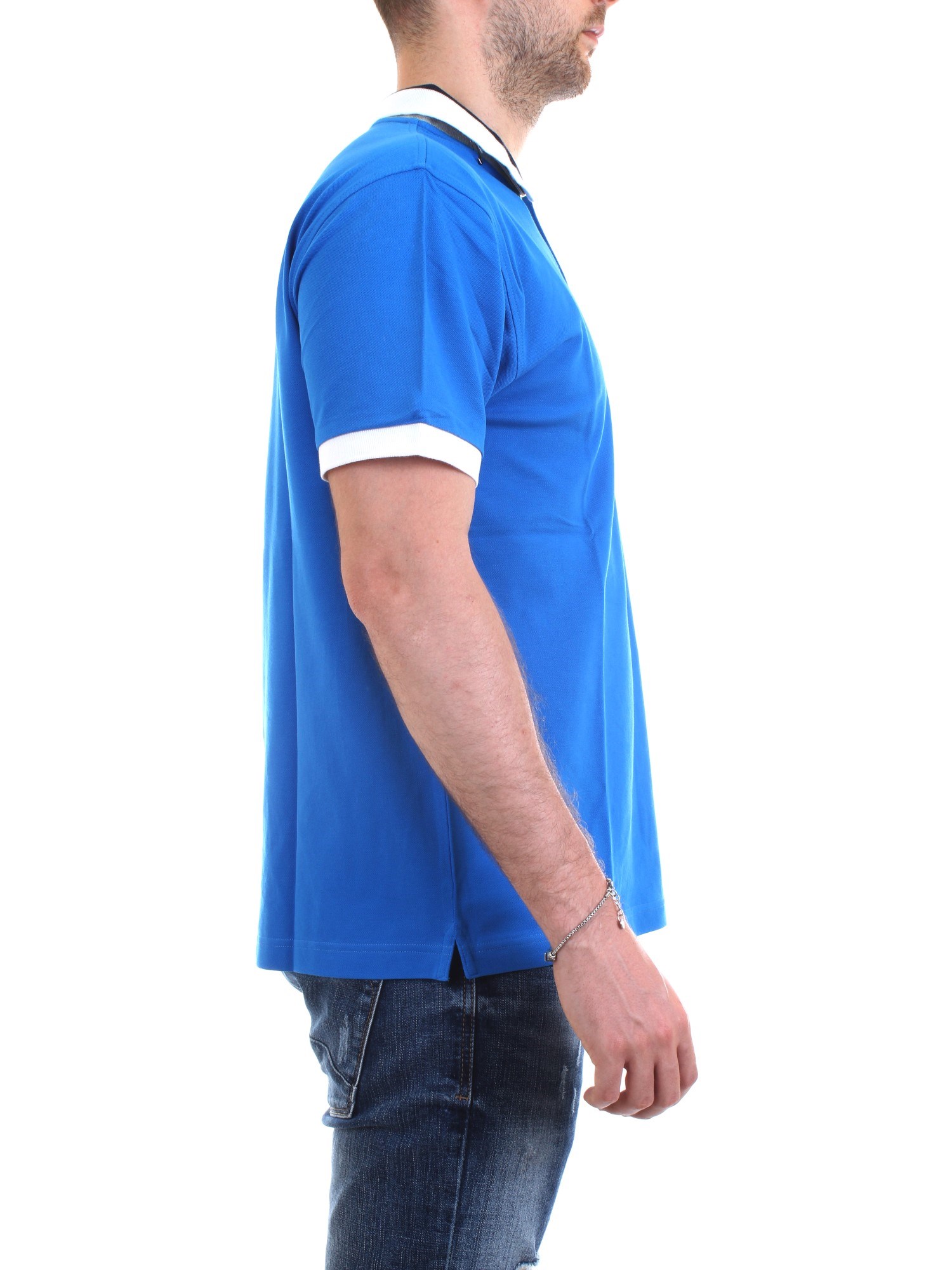 SUN68 A19109 Royal Clothing Man Polo shirt SUN68 A19109 Royal Clothing Man Polo shirt