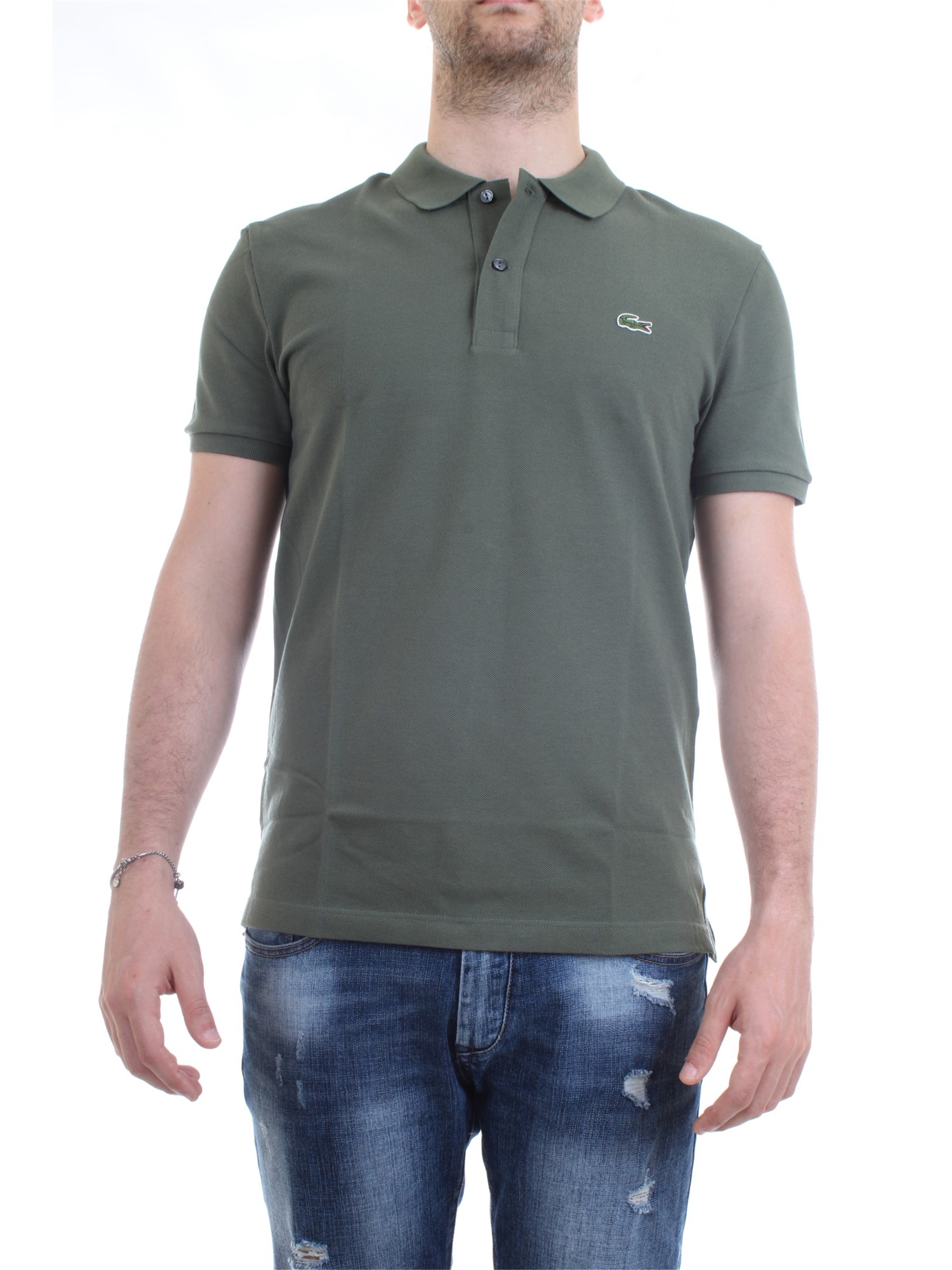 Lacoste PH4012 Khaki green Clothing Man Polo shirt Lacoste PH4012 Khaki green Clothing Man Polo shirt