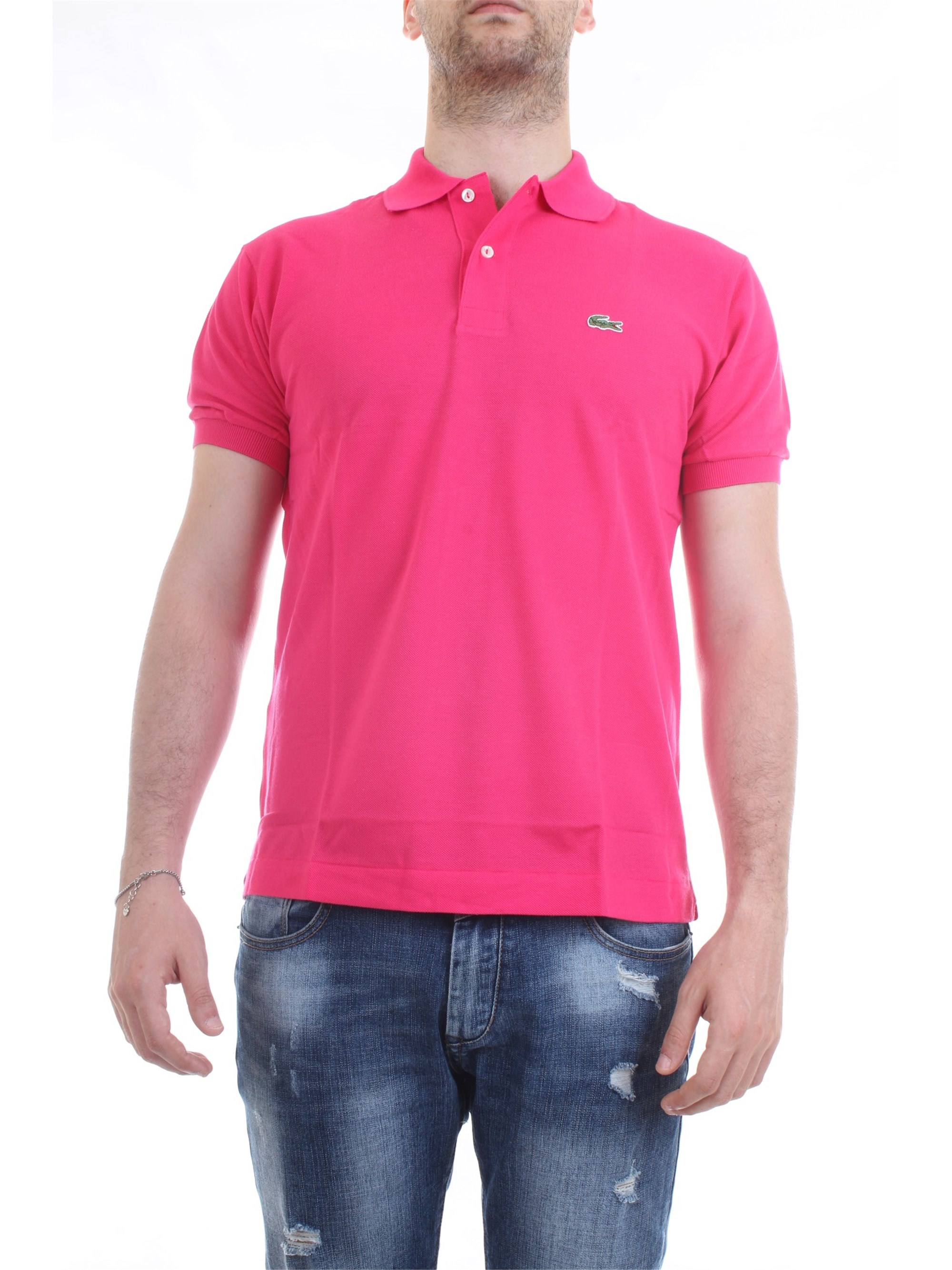 Lacoste L.12.12 Fuchsia Clothing Man Polo shirt Lacoste L.12.12 Fuchsia Clothing Man Polo shirt