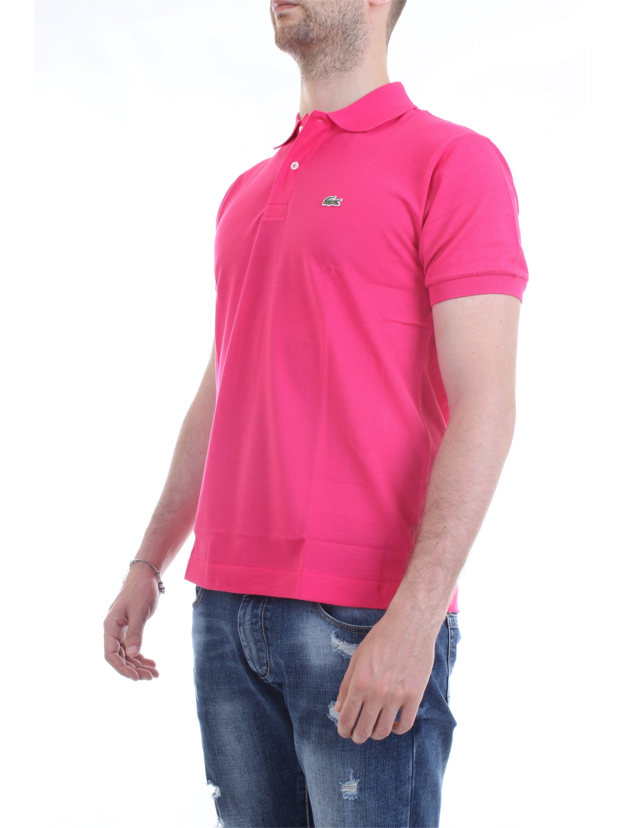 Lacoste L.12.12 Fuchsia Clothing Man Polo shirt Lacoste L.12.12 Fuchsia Clothing Man Polo shirt