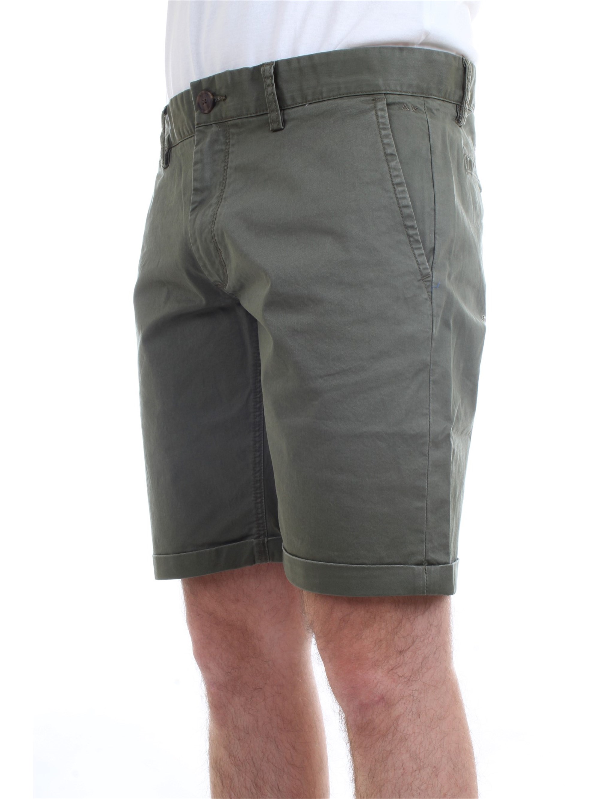 SUN68 B30101 Military green Clothing Man Shorts SUN68 B30101 Military green Clothing Man Shorts