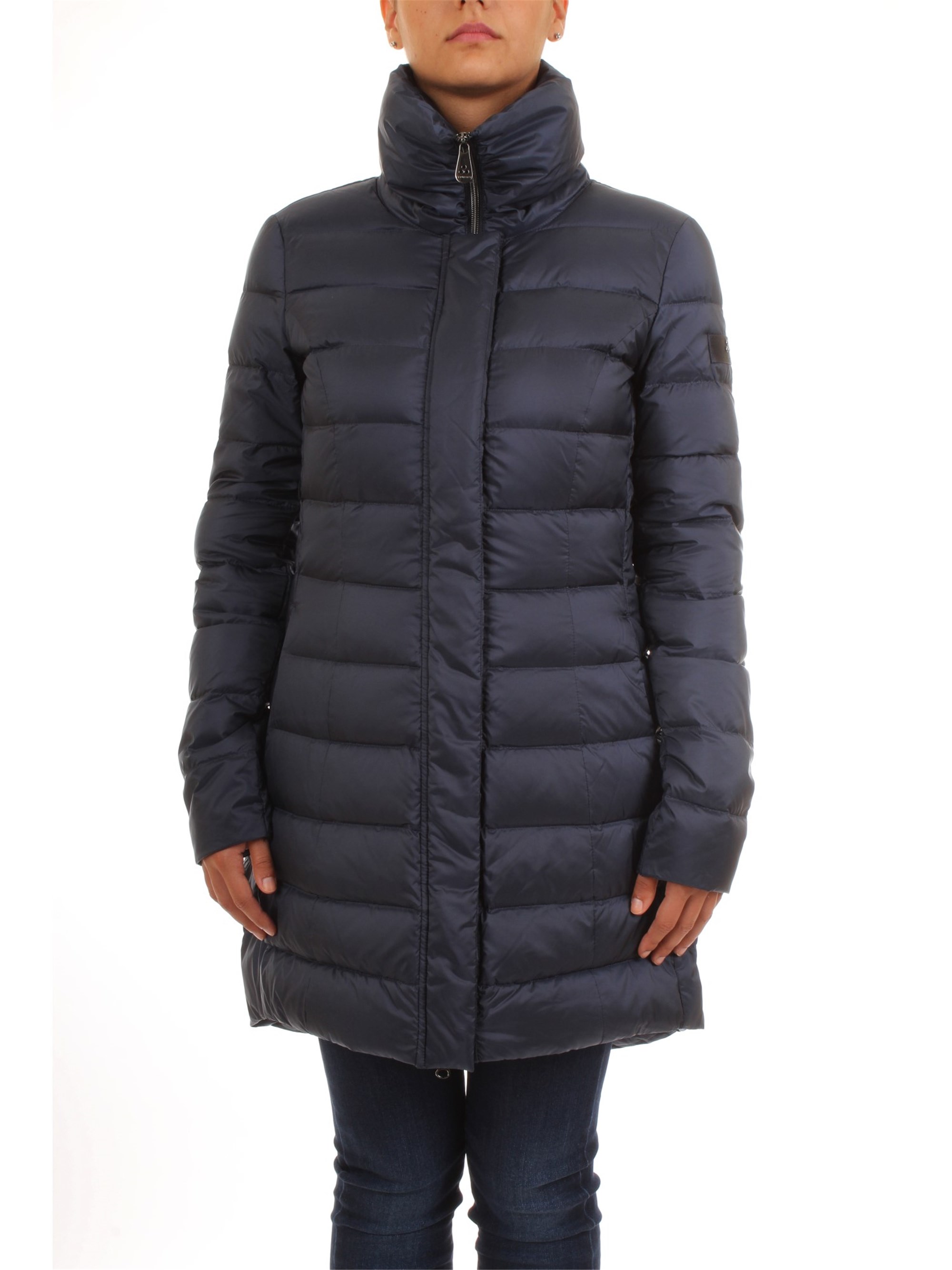 PEUTEREY PED2599 Blue Clothing Woman Duvet PEUTEREY PED2599 Blue Clothing Woman Duvet