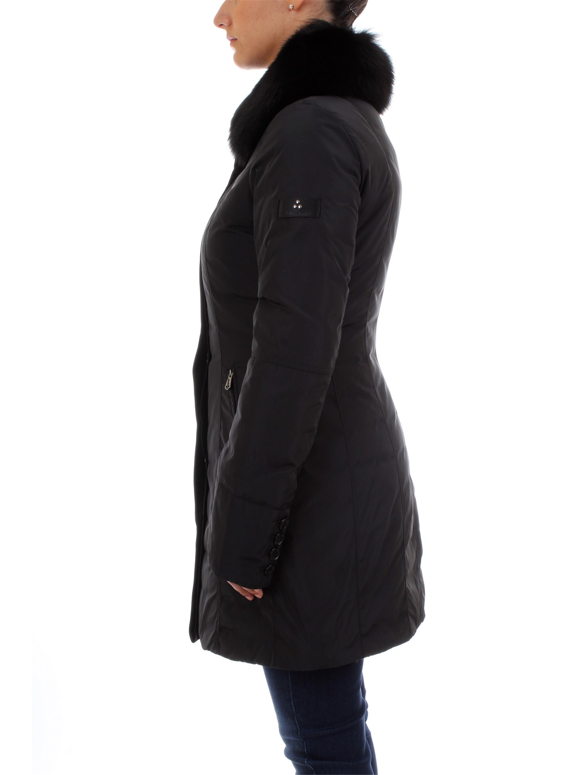 PEUTEREY PED2275 Black Clothing Woman Overcoat PEUTEREY PED2275 Black Clothing Woman Overcoat