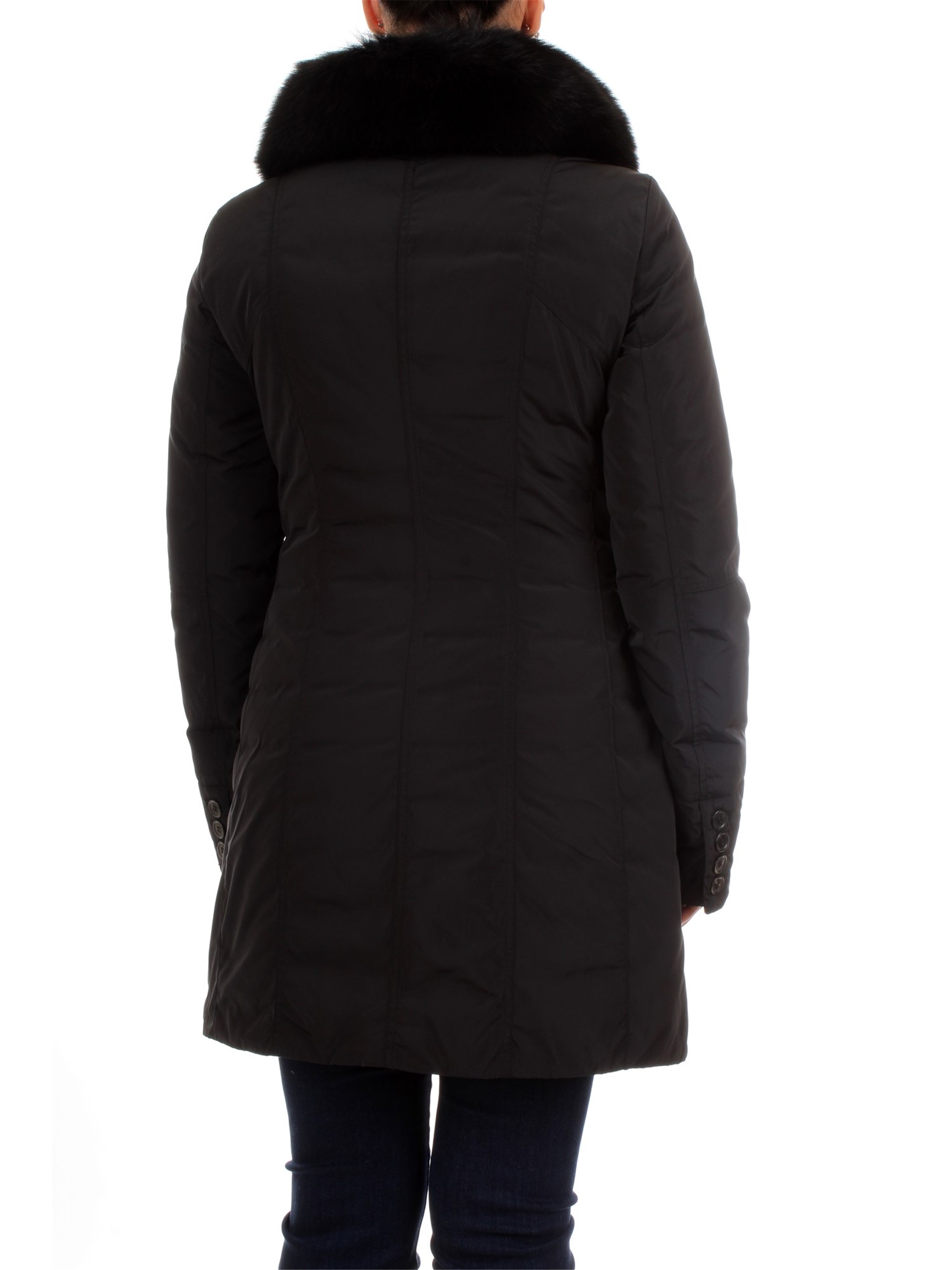 PEUTEREY PED2275 Black Clothing Woman Overcoat PEUTEREY PED2275 Black Clothing Woman Overcoat