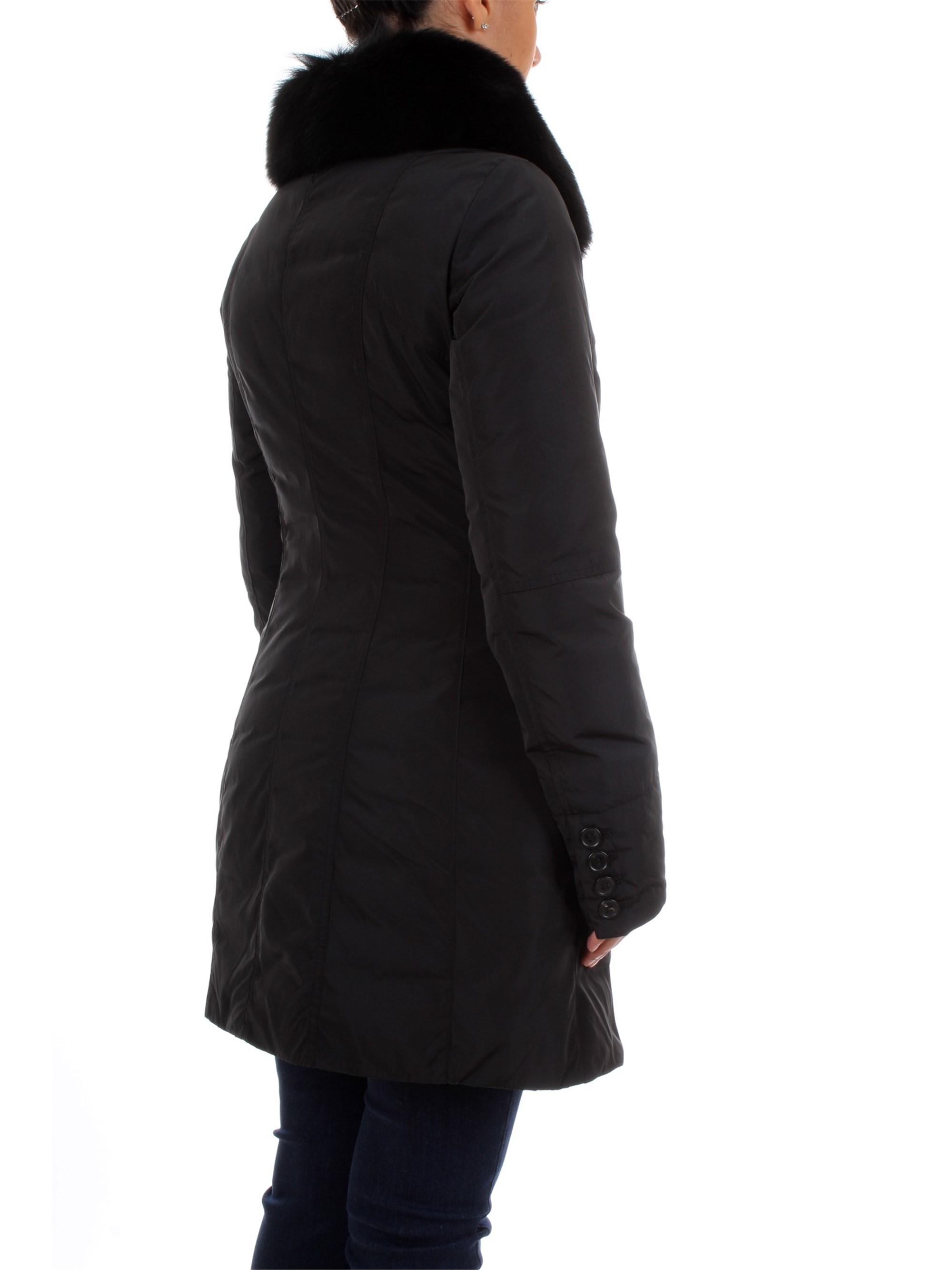 PEUTEREY PED2275 Black Clothing Woman Overcoat PEUTEREY PED2275 Black Clothing Woman Overcoat