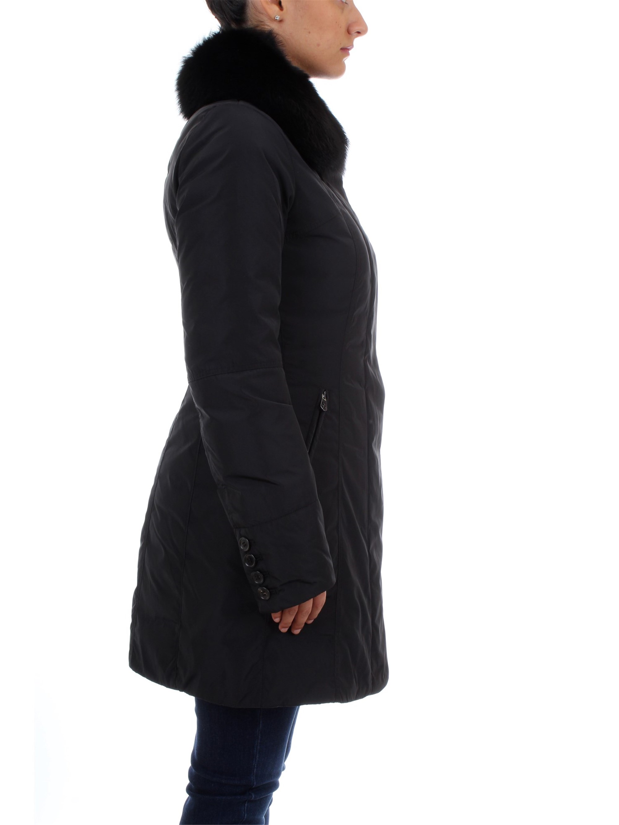 PEUTEREY PED2275 Black Clothing Woman Overcoat PEUTEREY PED2275 Black Clothing Woman Overcoat