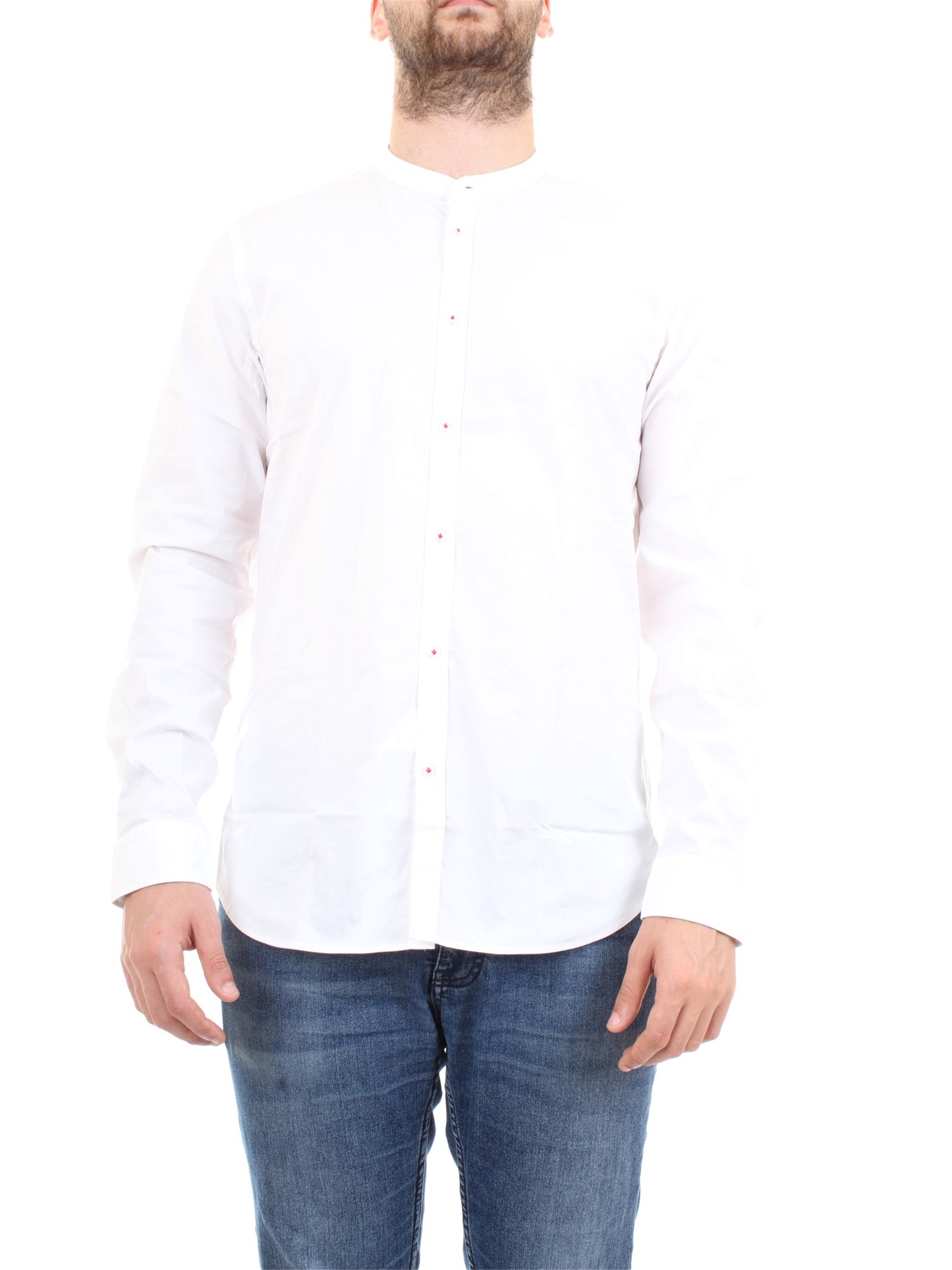 MANUEL RITZ 2832E604L 203245 White Clothing Man Shirt MANUEL RITZ 2832E604L 203245 White Clothing Man Shirt