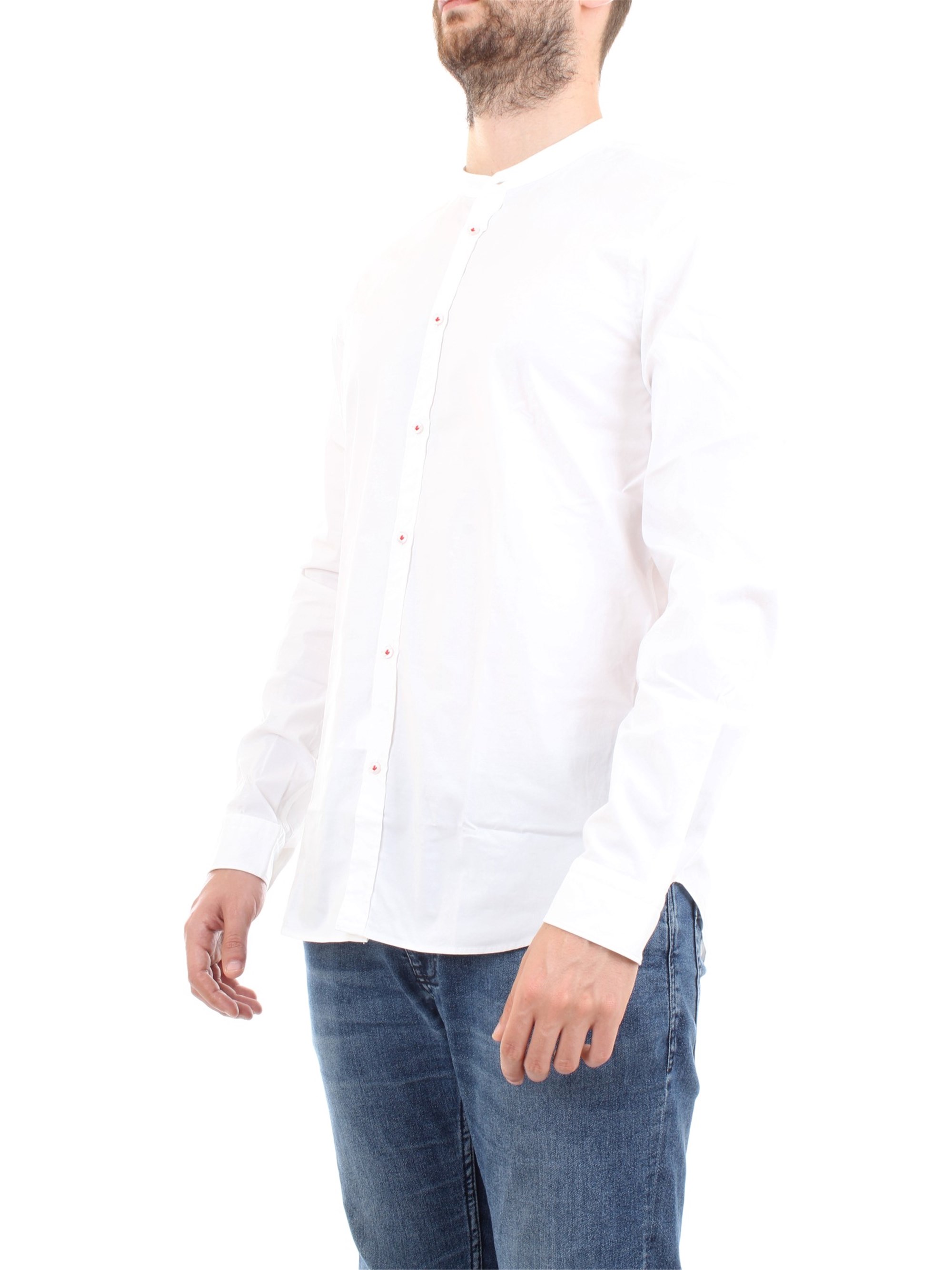 MANUEL RITZ 2832E604L 203245 White Clothing Man Shirt MANUEL RITZ 2832E604L 203245 White Clothing Man Shirt