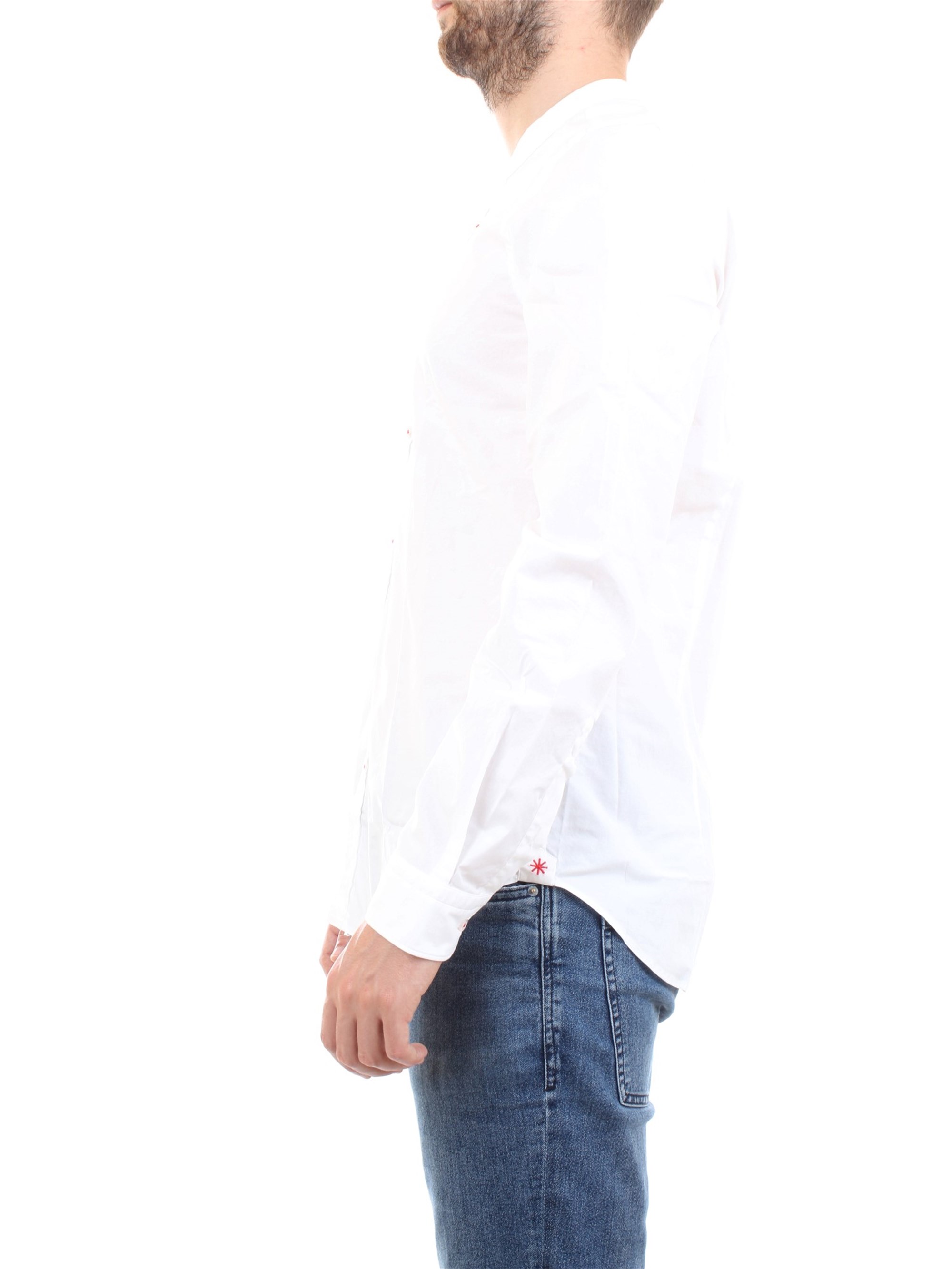 MANUEL RITZ 2832E604L 203245 White Clothing Man Shirt MANUEL RITZ 2832E604L 203245 White Clothing Man Shirt