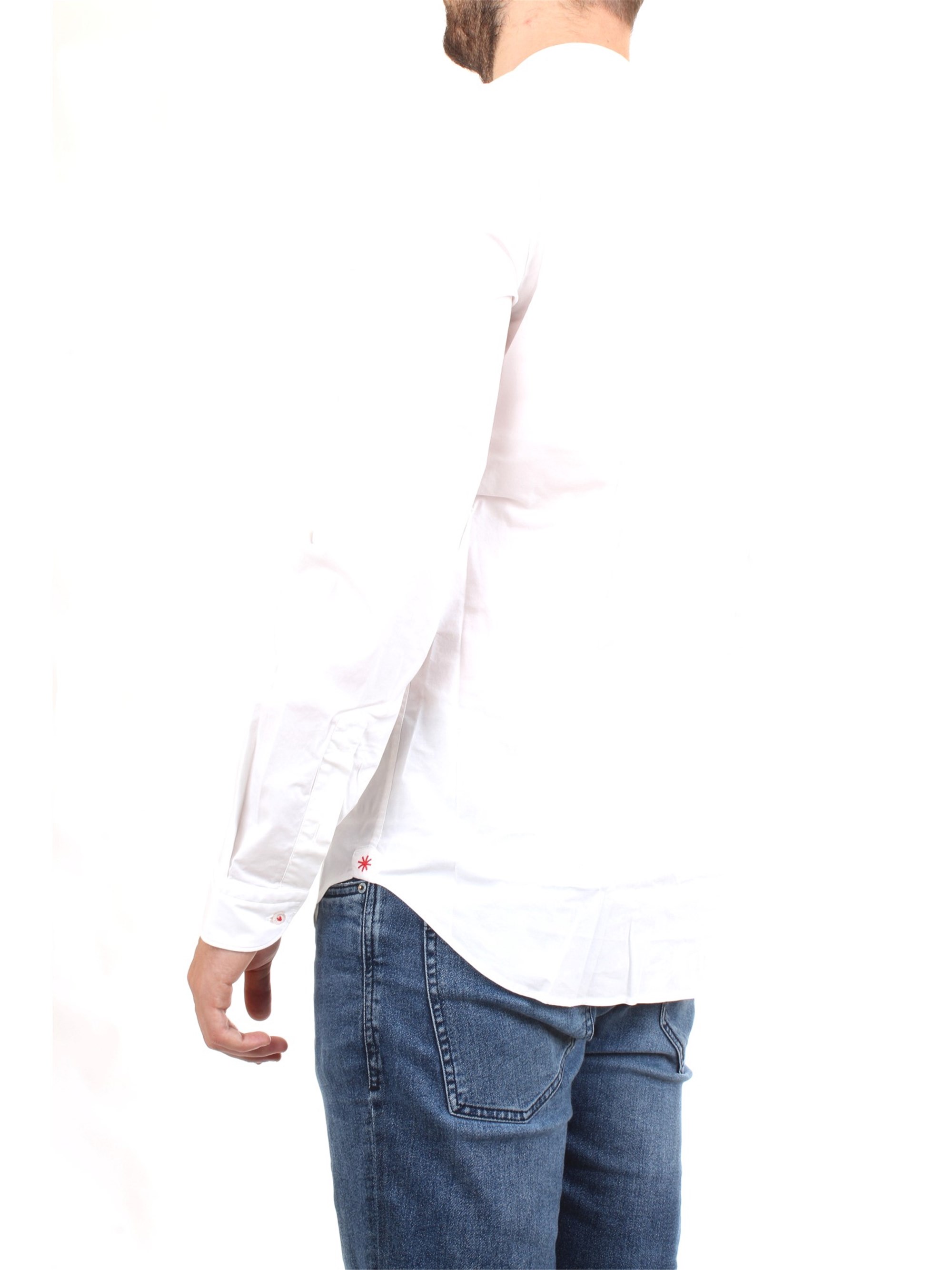 MANUEL RITZ 2832E604L 203245 White Clothing Man Shirt MANUEL RITZ 2832E604L 203245 White Clothing Man Shirt