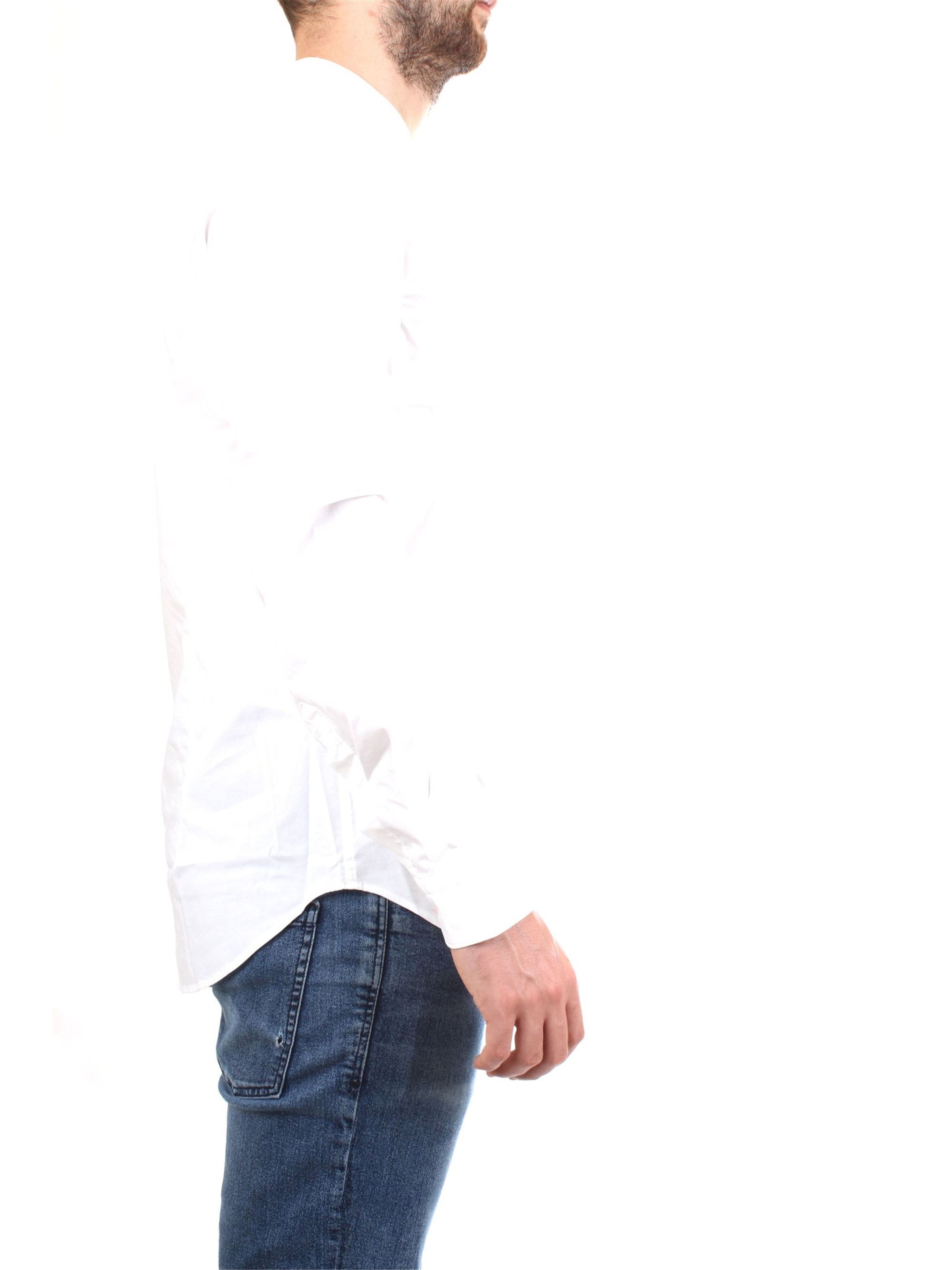 MANUEL RITZ 2832E604L 203245 White Clothing Man Shirt MANUEL RITZ 2832E604L 203245 White Clothing Man Shirt