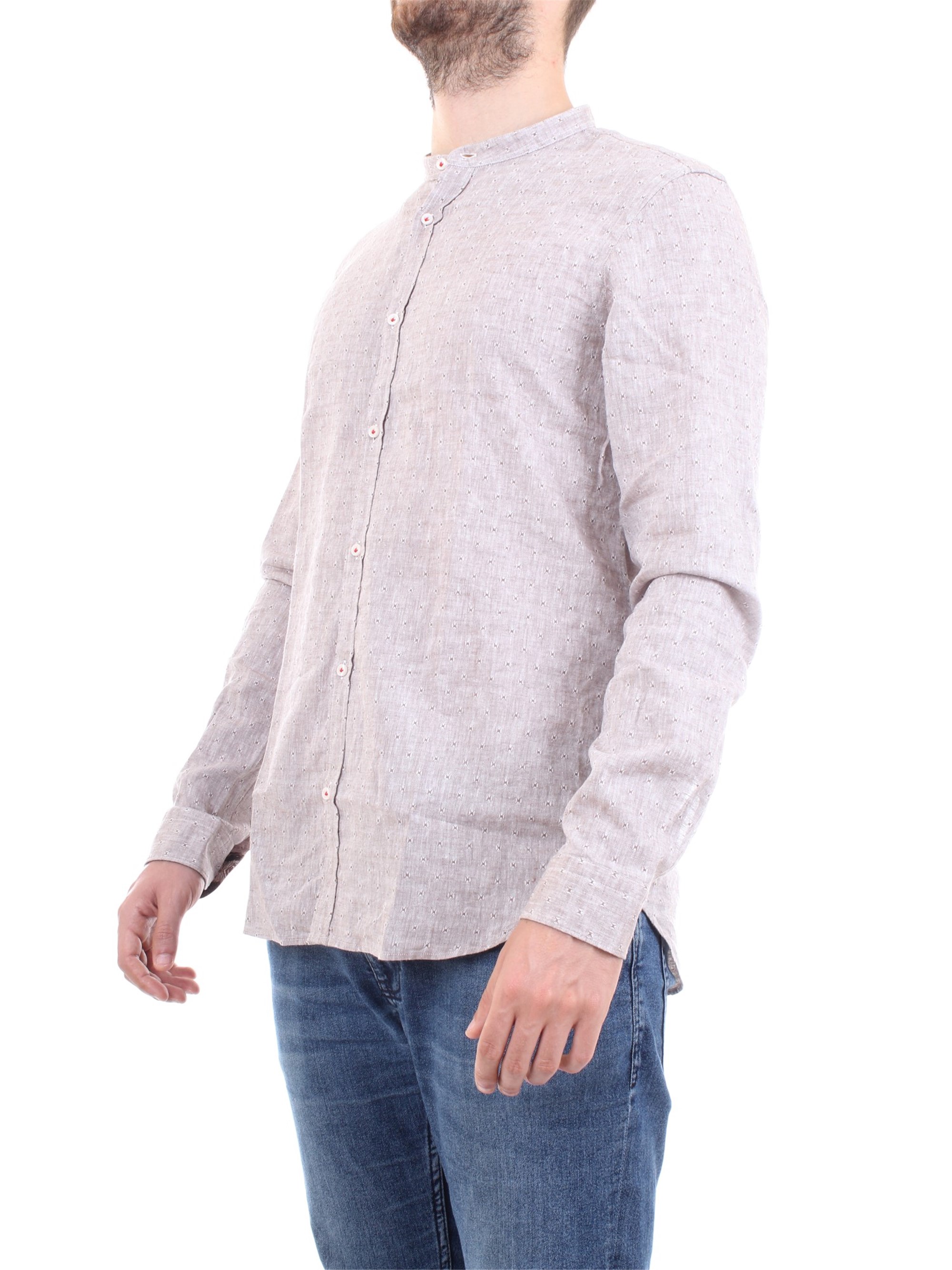 MANUEL RITZ 2832E604L 203259 Tortora Clothing Man Shirt MANUEL RITZ 2832E604L 203259 Tortora Clothing Man Shirt
