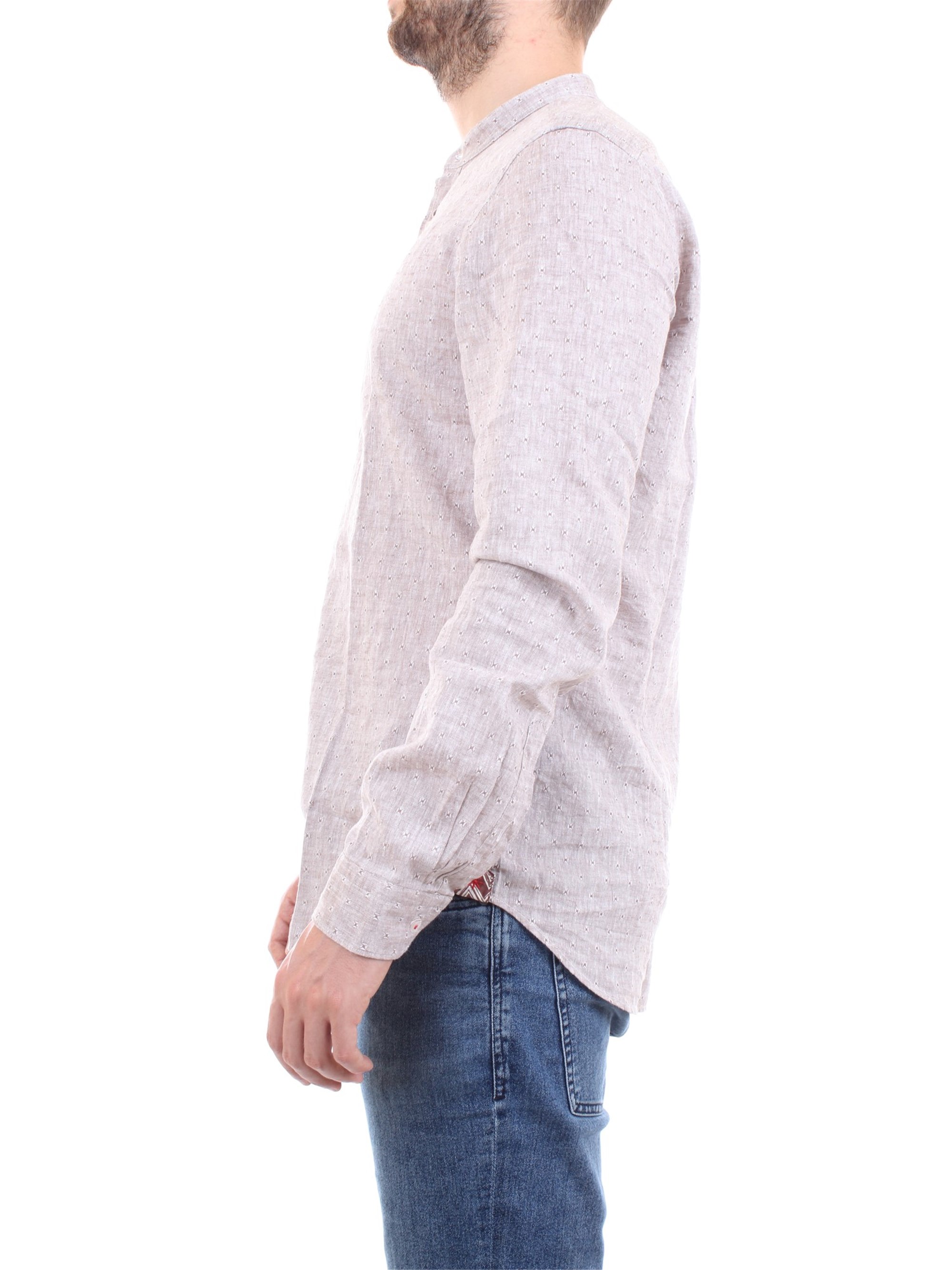 MANUEL RITZ 2832E604L 203259 Tortora Clothing Man Shirt MANUEL RITZ 2832E604L 203259 Tortora Clothing Man Shirt