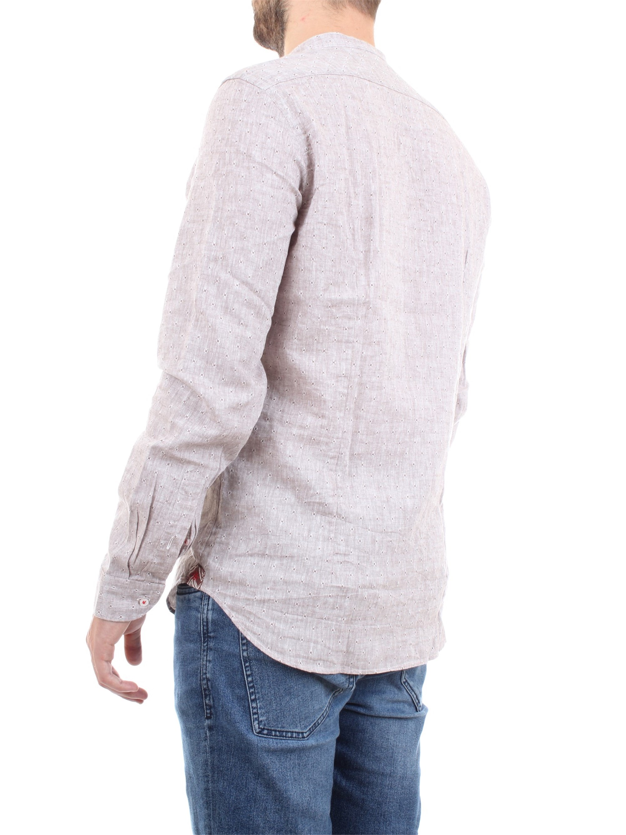 MANUEL RITZ 2832E604L 203259 Tortora Clothing Man Shirt MANUEL RITZ 2832E604L 203259 Tortora Clothing Man Shirt