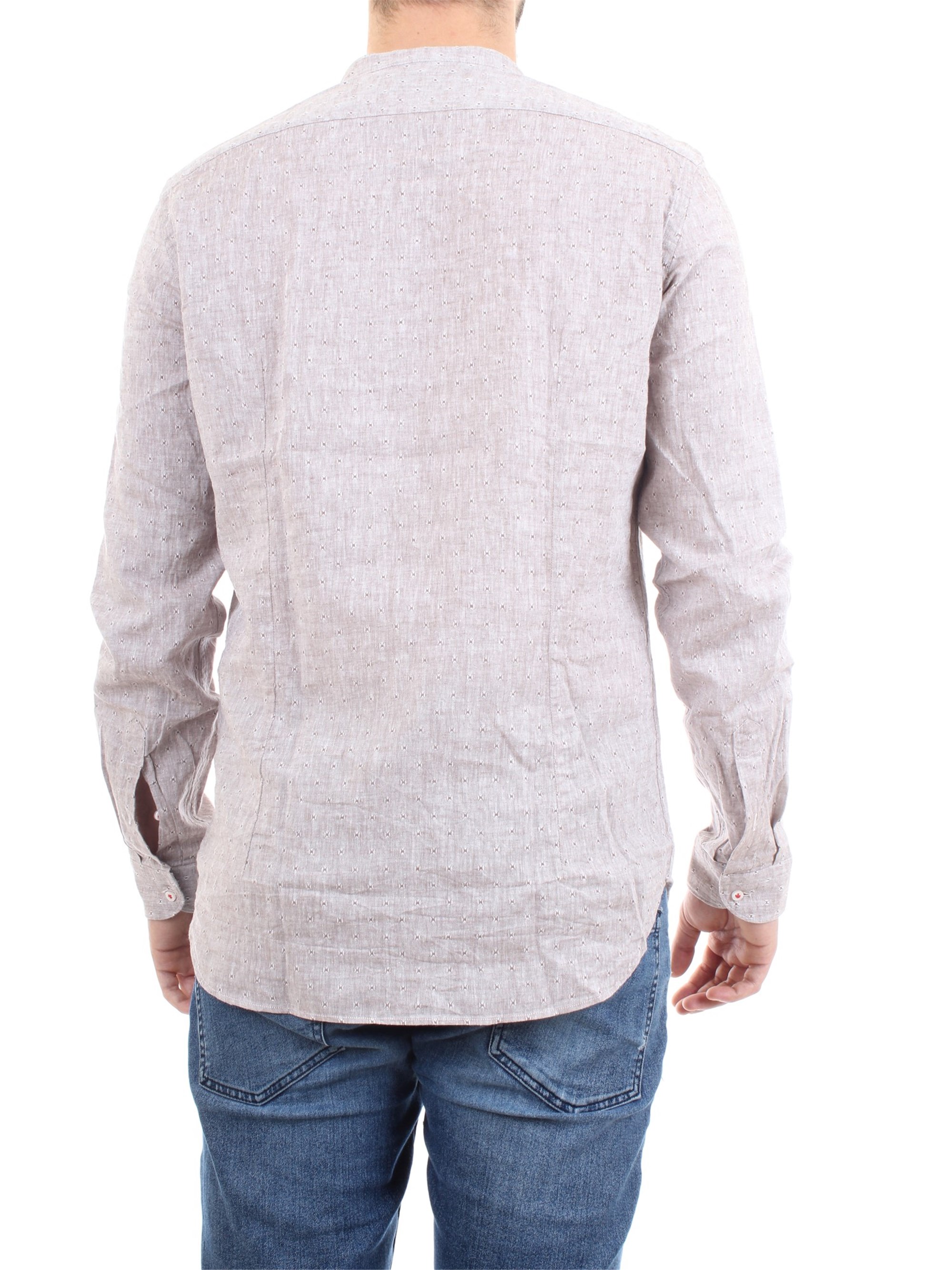 MANUEL RITZ 2832E604L 203259 Tortora Clothing Man Shirt MANUEL RITZ 2832E604L 203259 Tortora Clothing Man Shirt