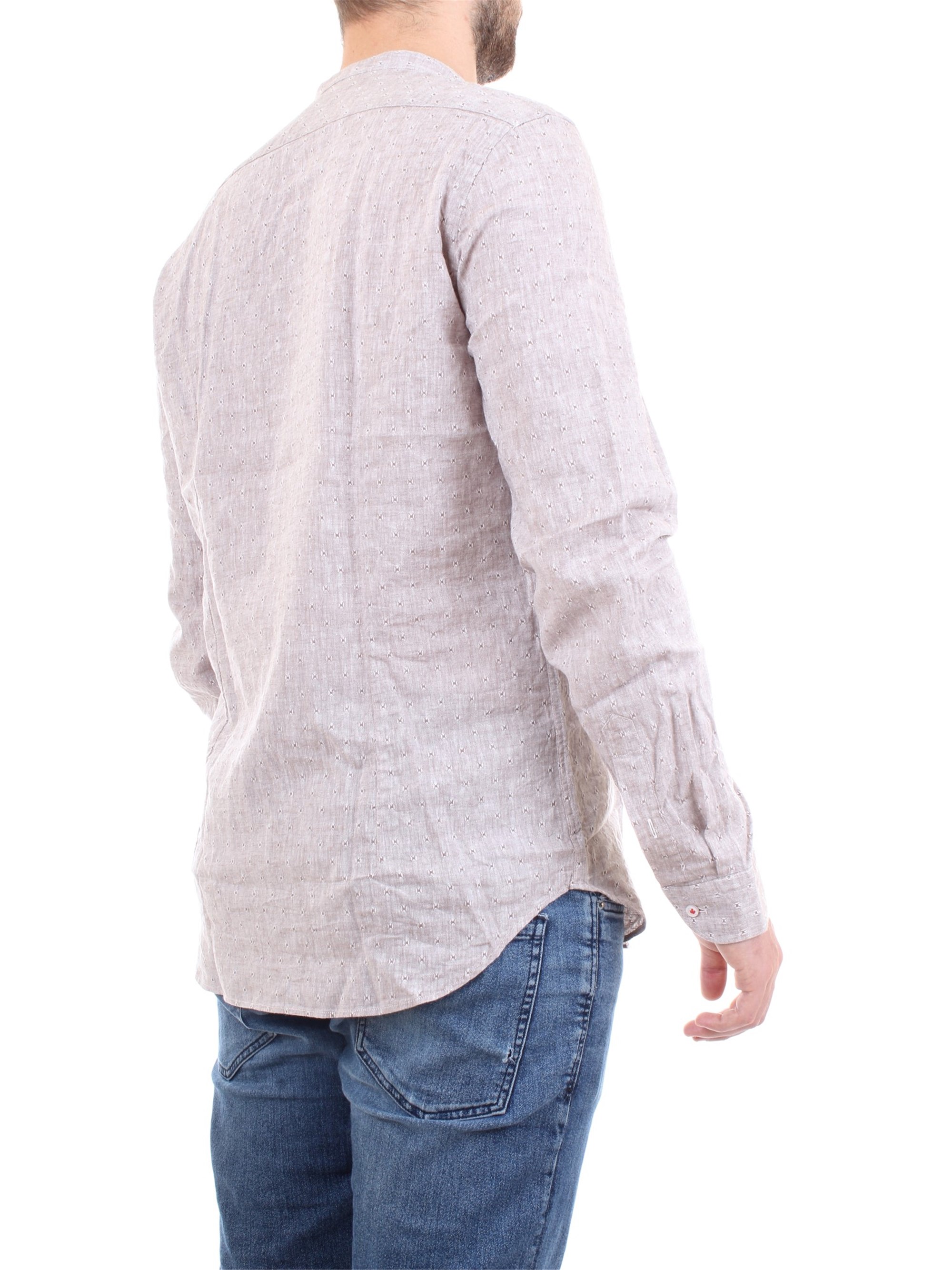 MANUEL RITZ 2832E604L 203259 Tortora Clothing Man Shirt MANUEL RITZ 2832E604L 203259 Tortora Clothing Man Shirt