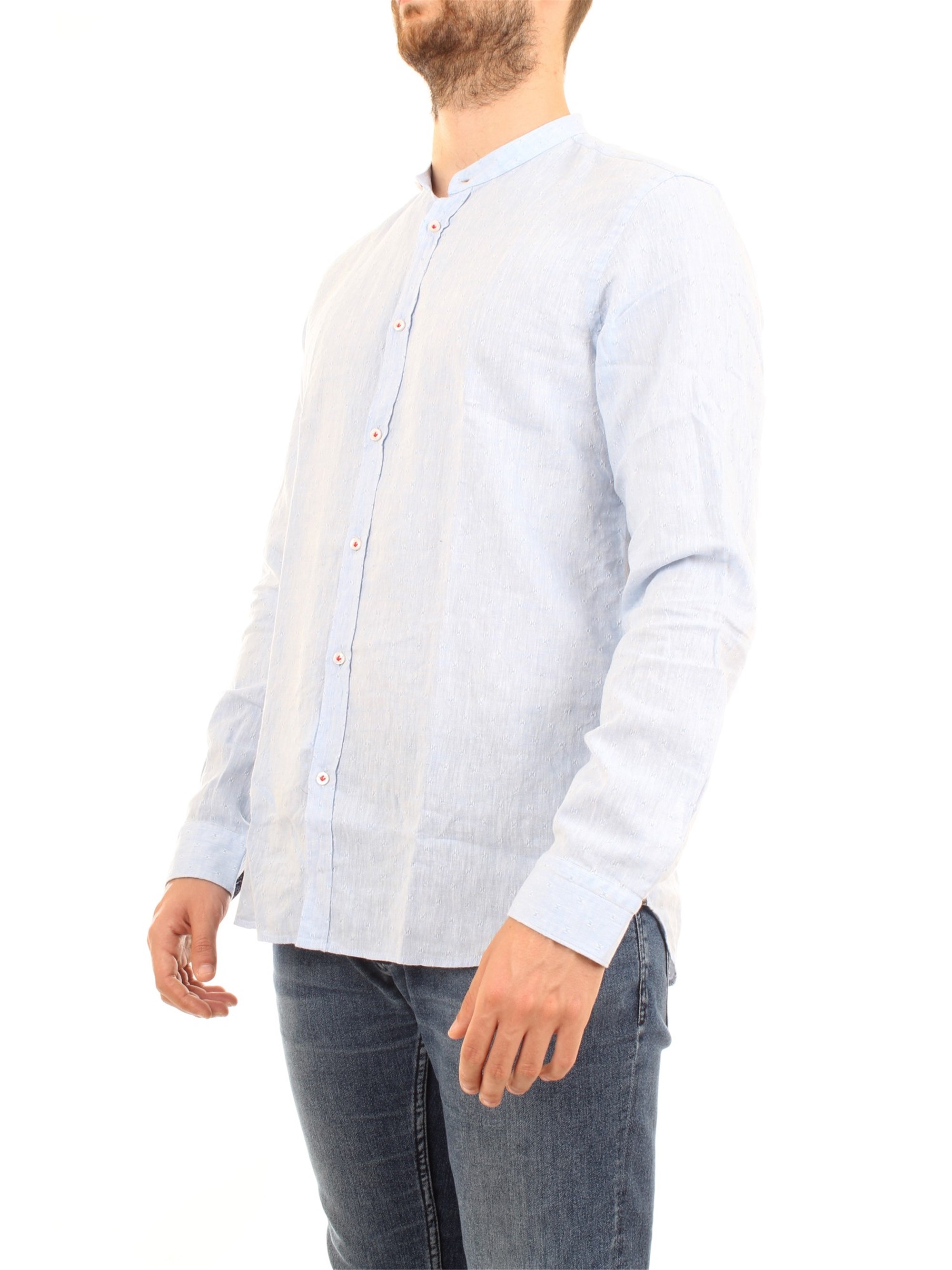 MANUEL RITZ 2832E604L 203259 Light blue Clothing Man Shirt MANUEL RITZ 2832E604L 203259 Light blue Clothing Man Shirt