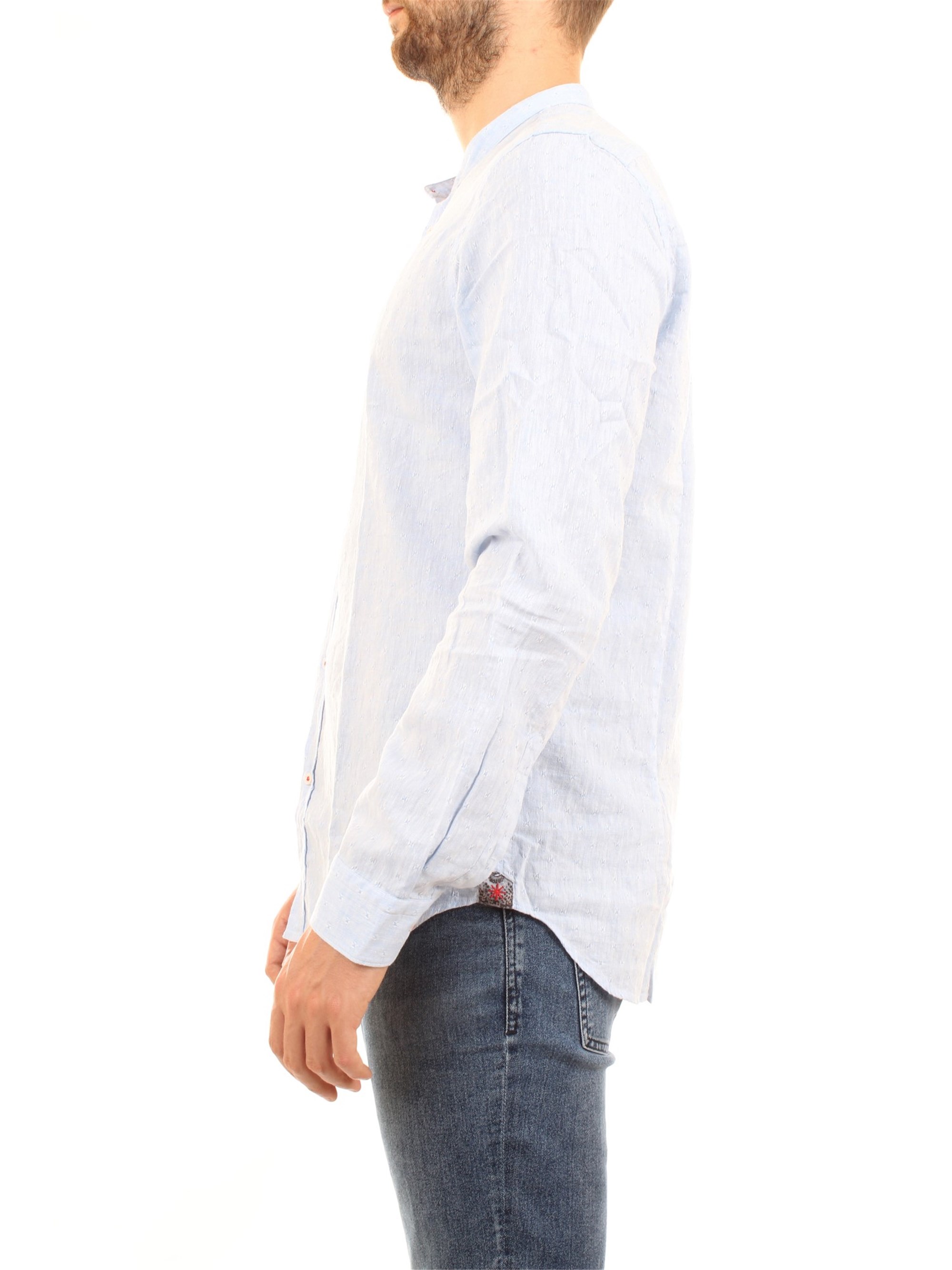 MANUEL RITZ 2832E604L 203259 Light blue Clothing Man Shirt MANUEL RITZ 2832E604L 203259 Light blue Clothing Man Shirt