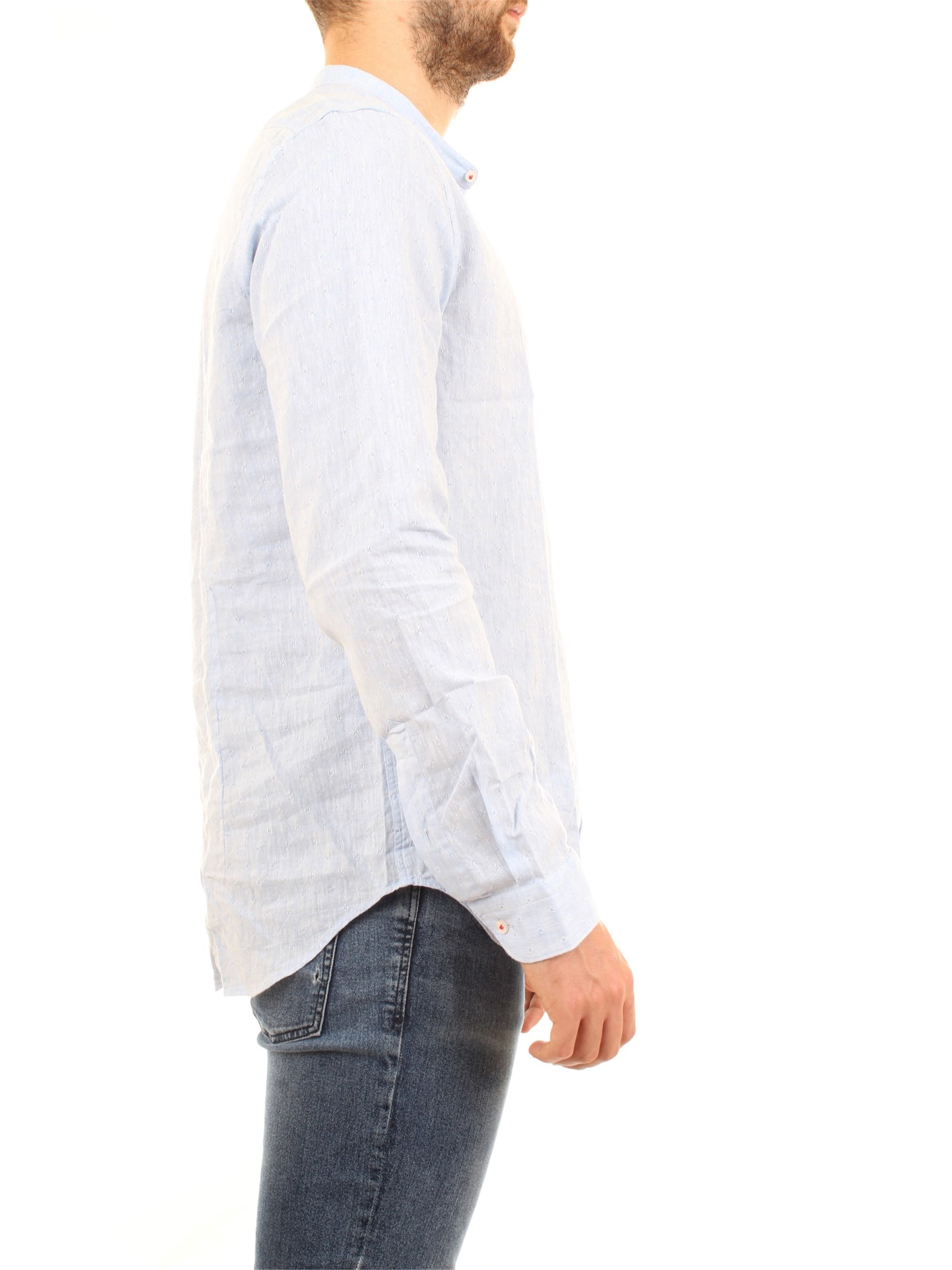 MANUEL RITZ 2832E604L 203259 Light blue Clothing Man Shirt MANUEL RITZ 2832E604L 203259 Light blue Clothing Man Shirt