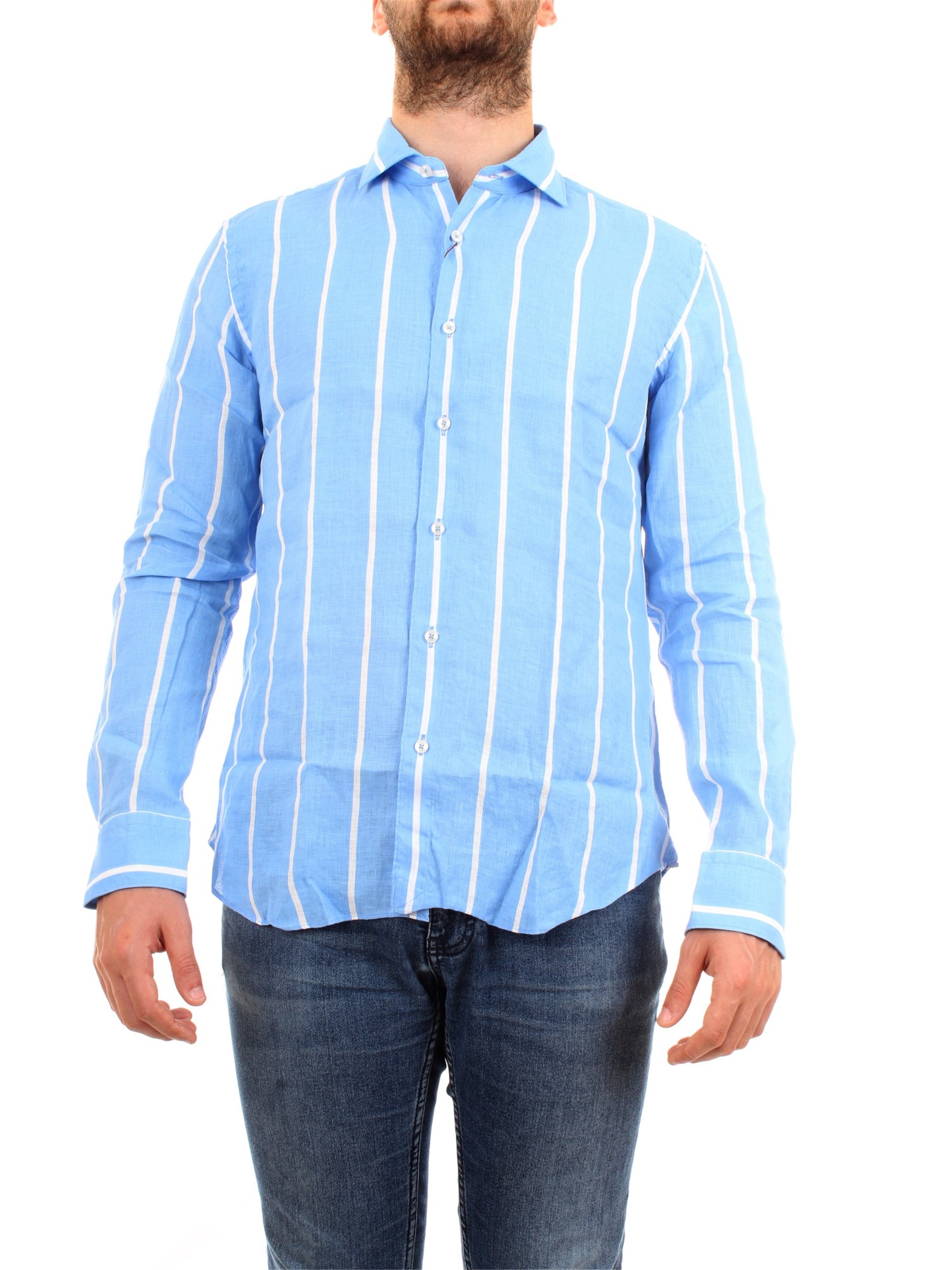 XACUS 13281 Light blue Clothing Man Shirt XACUS 13281 Light blue Clothing Man Shirt