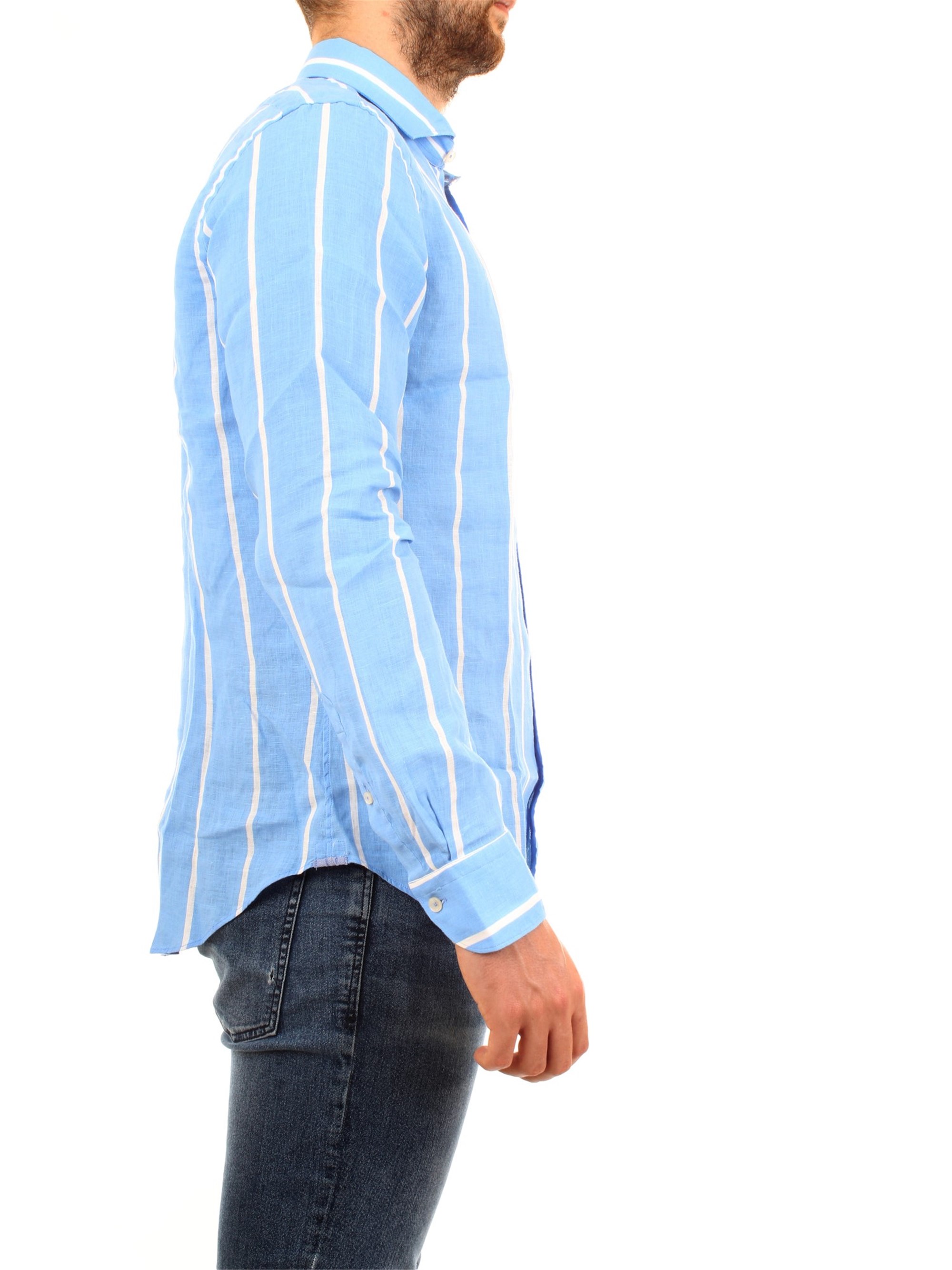 XACUS 13281 Light blue Clothing Man Shirt XACUS 13281 Light blue Clothing Man Shirt