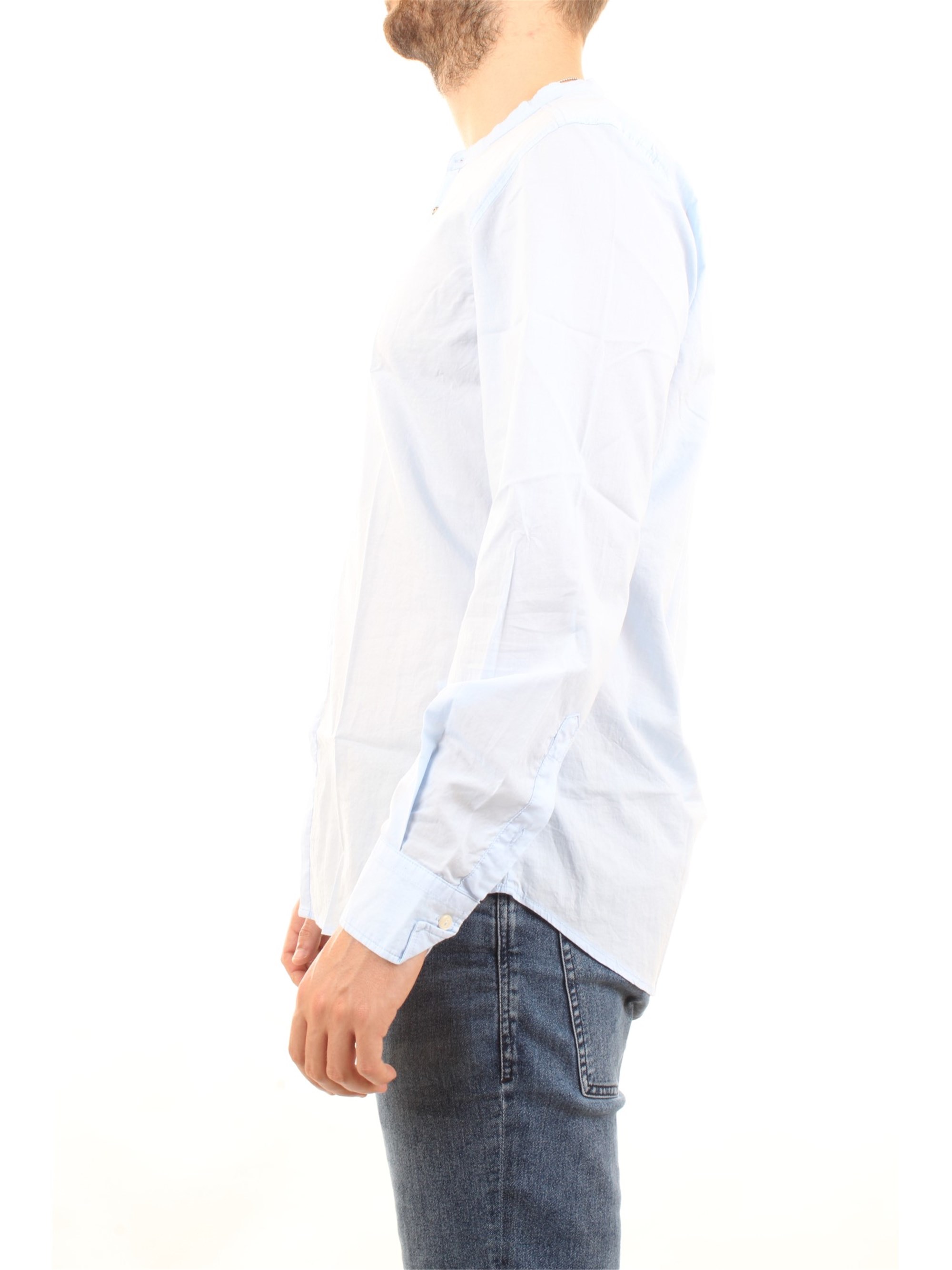 Officina36 0372707652 Light blue Clothing Man Shirt Officina36 0372707652 Light blue Clothing Man Shirt