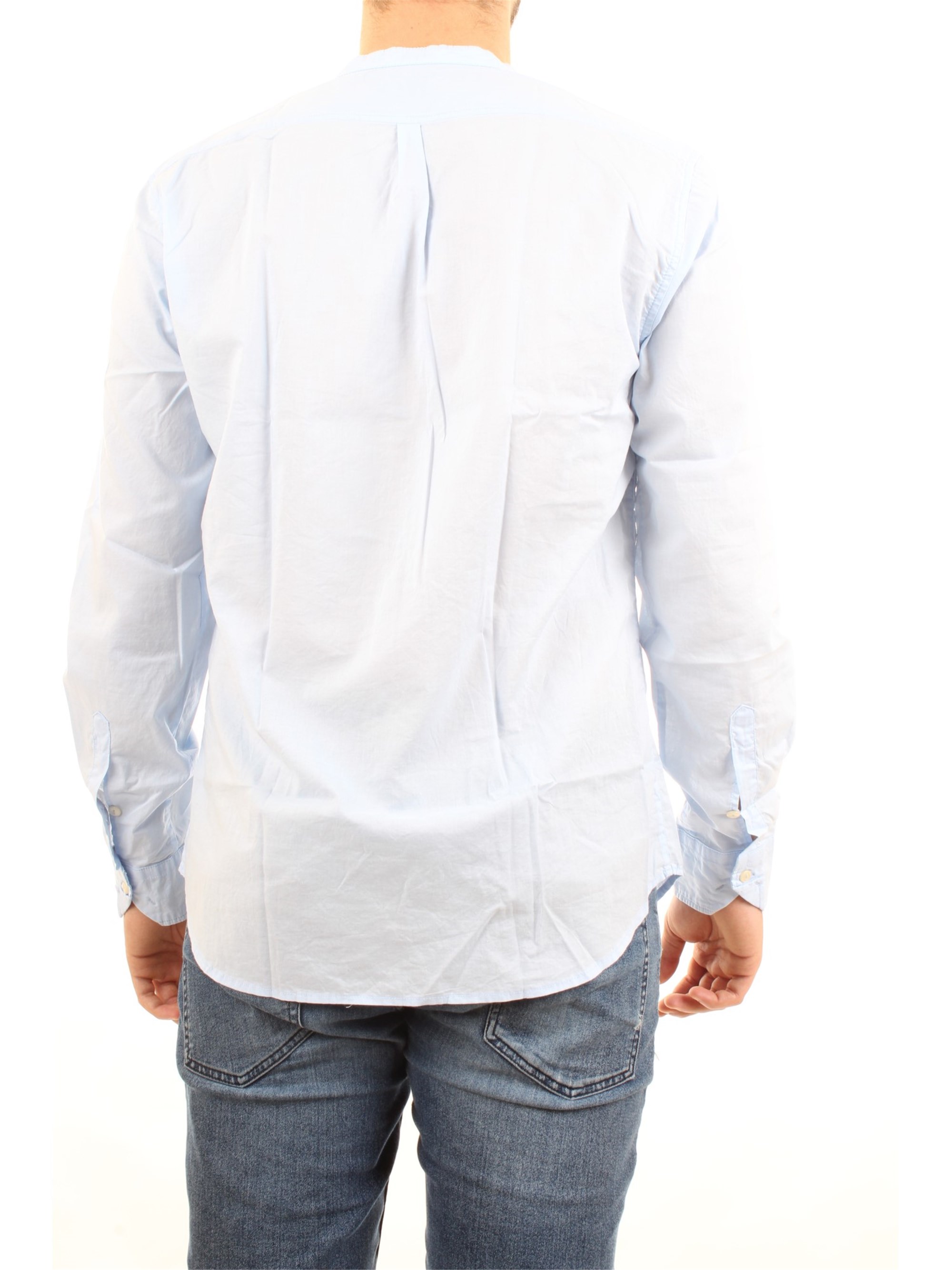 Officina36 0372707652 Light blue Clothing Man Shirt Officina36 0372707652 Light blue Clothing Man Shirt