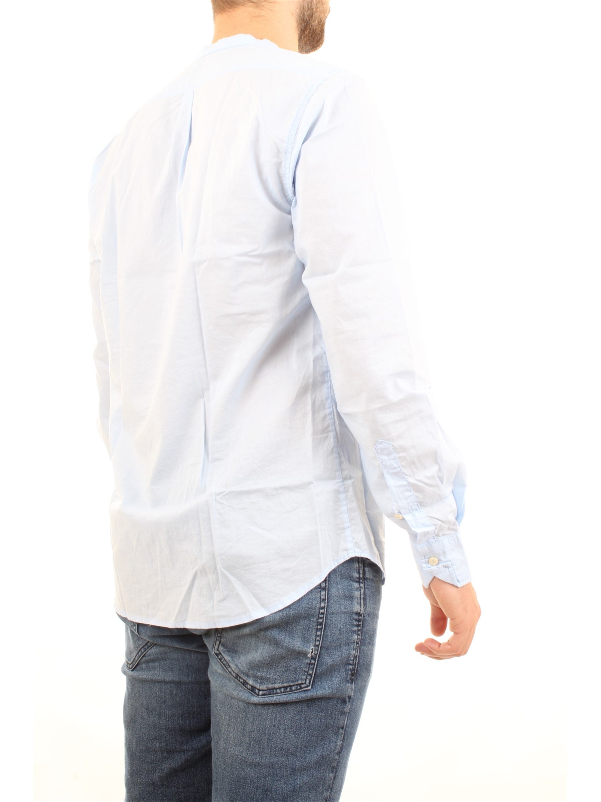 Officina36 0372707652 Light blue Clothing Man Shirt Officina36 0372707652 Light blue Clothing Man Shirt