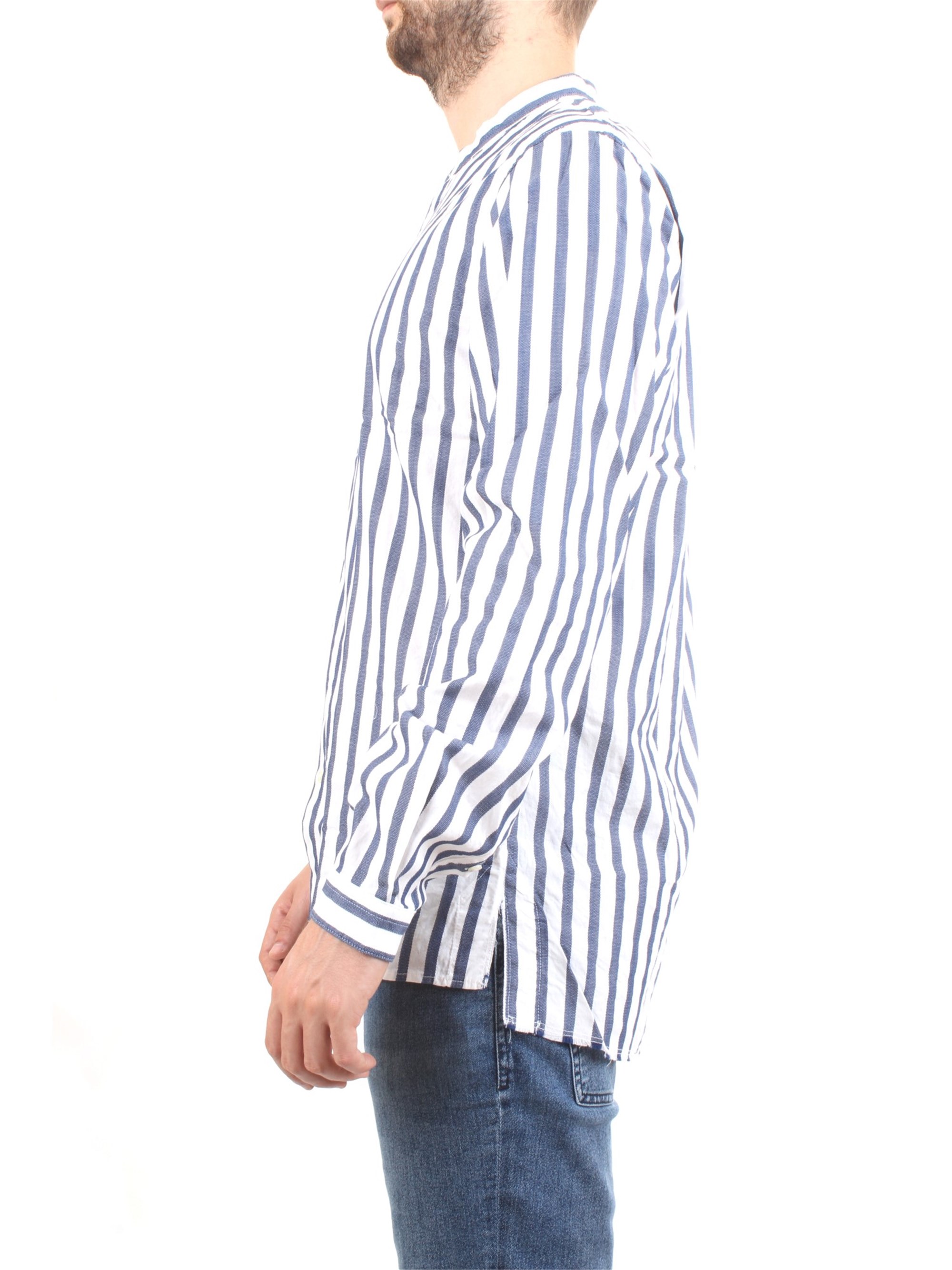Officina36 0383607644 Blue Clothing Man Shirt Officina36 0383607644 Blue Clothing Man Shirt