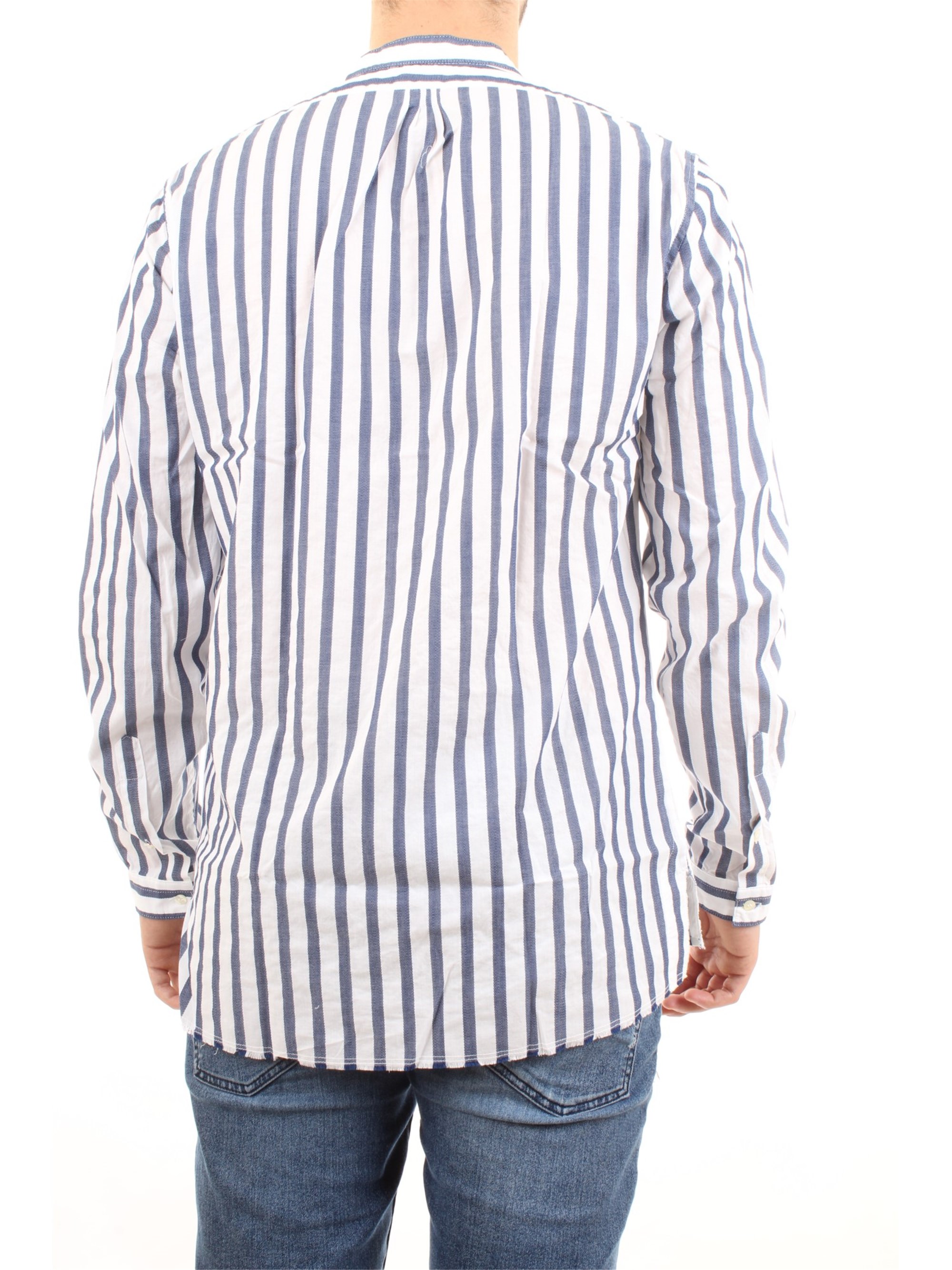Officina36 0383607644 Blue Clothing Man Shirt Officina36 0383607644 Blue Clothing Man Shirt