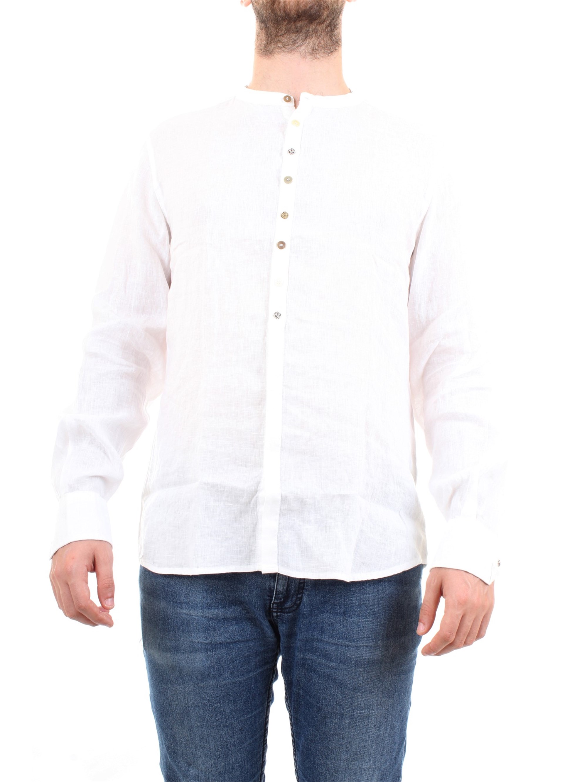 Officina36 0383707669 White Clothing Man Shirt Officina36 0383707669 White Clothing Man Shirt