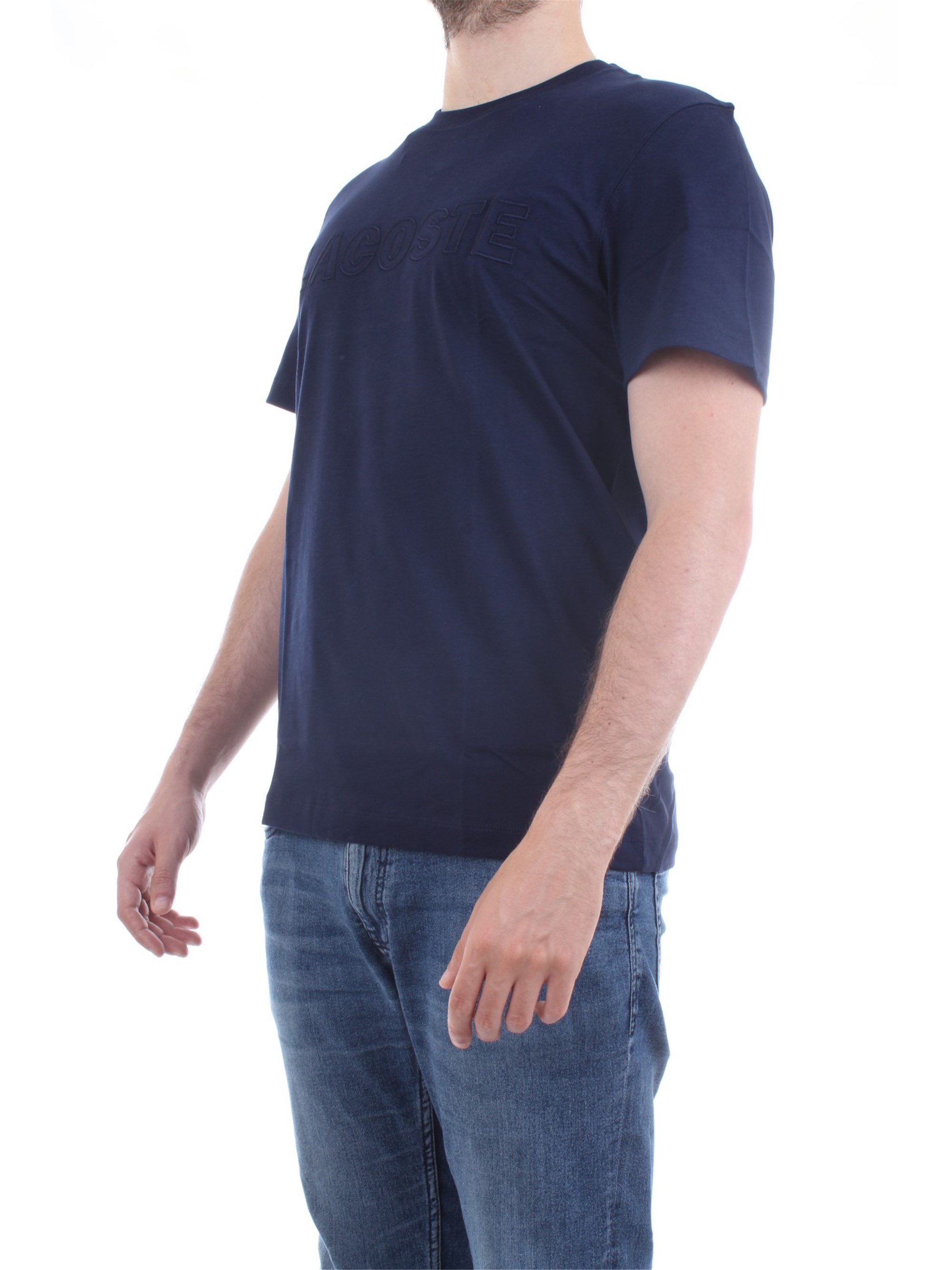 Lacoste TH8804-00 Blue Clothing Man T-Shirt/Polo Lacoste TH8804-00 Blue Clothing Man T-Shirt/Polo