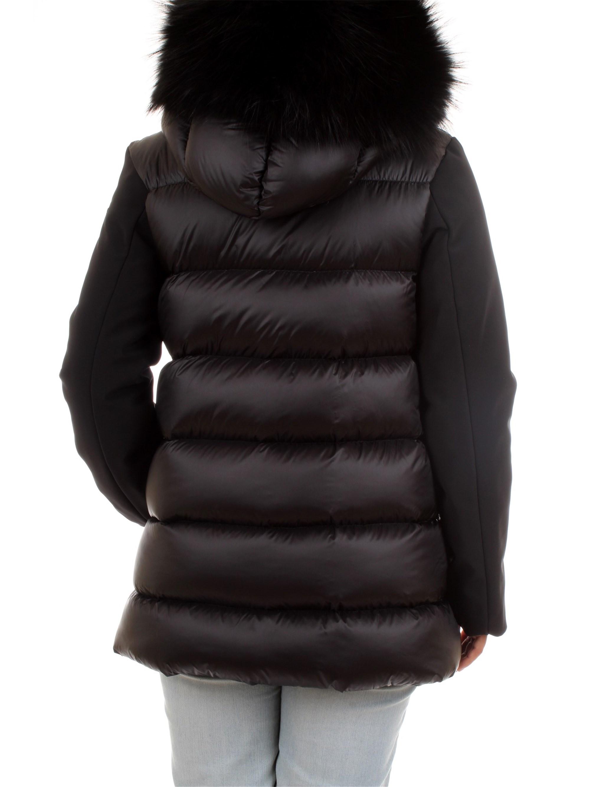 RRD W18538FT Black Clothing Woman Duvet RRD W18538FT Black Clothing Woman Duvet