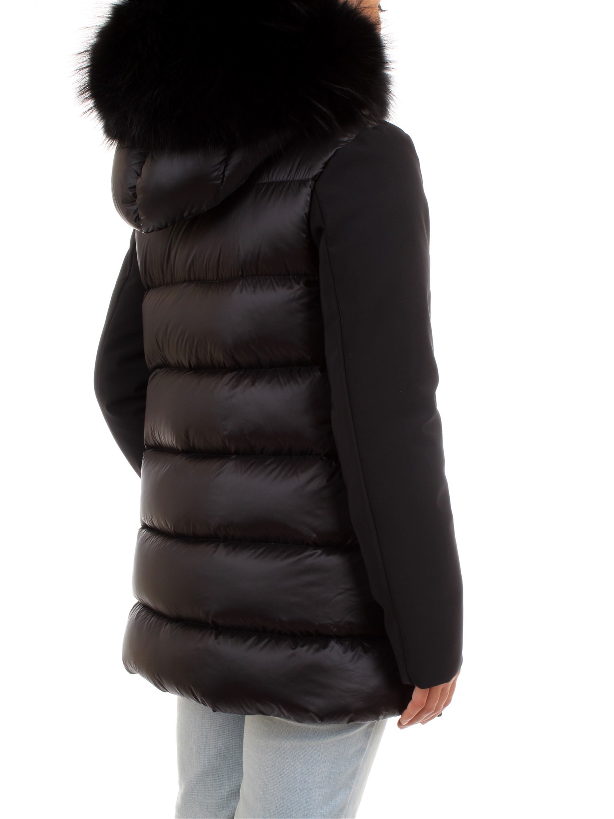 RRD W18538FT Black Clothing Woman Duvet RRD W18538FT Black Clothing Woman Duvet