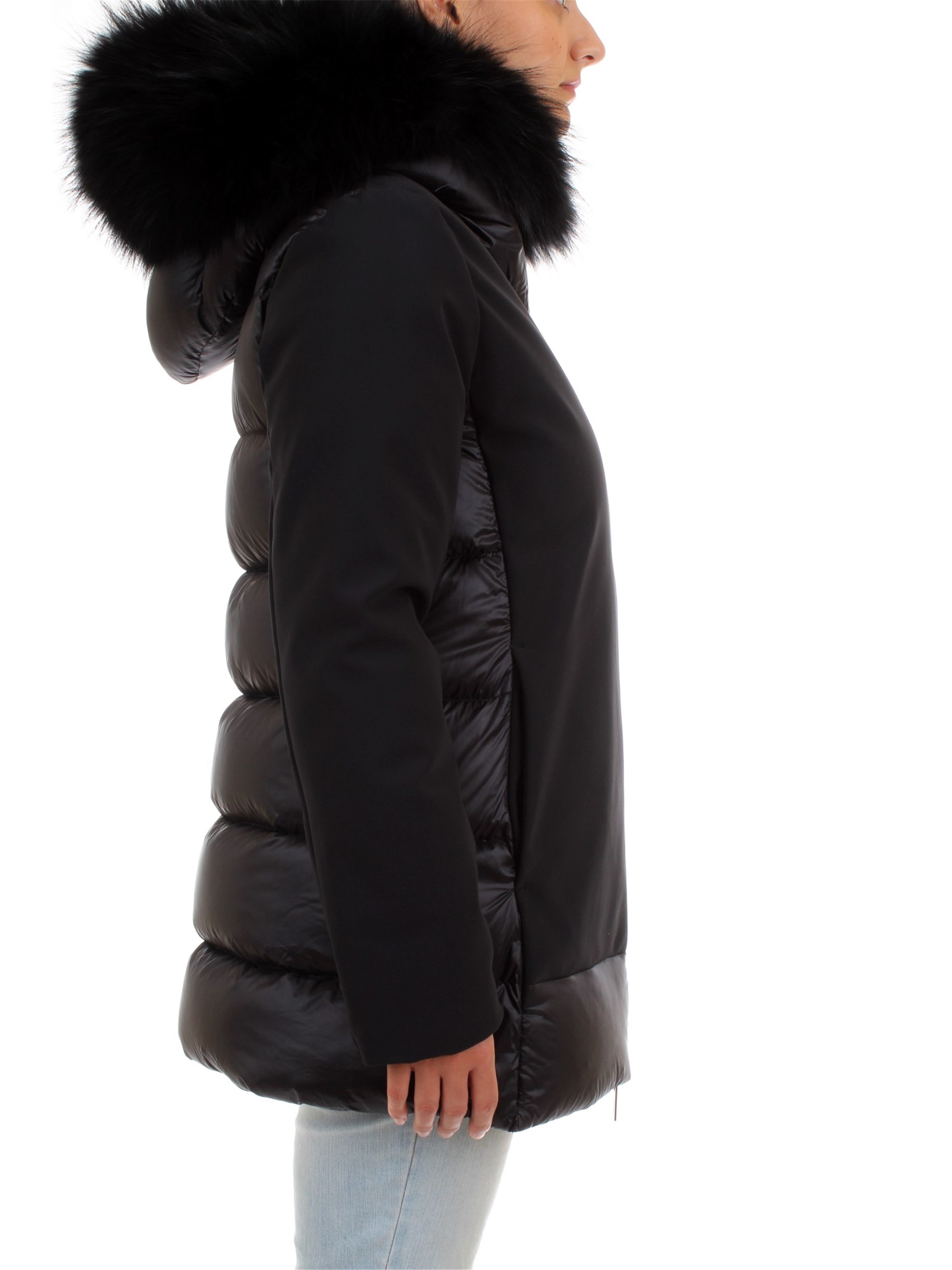 RRD W18538FT Black Clothing Woman Duvet RRD W18538FT Black Clothing Woman Duvet