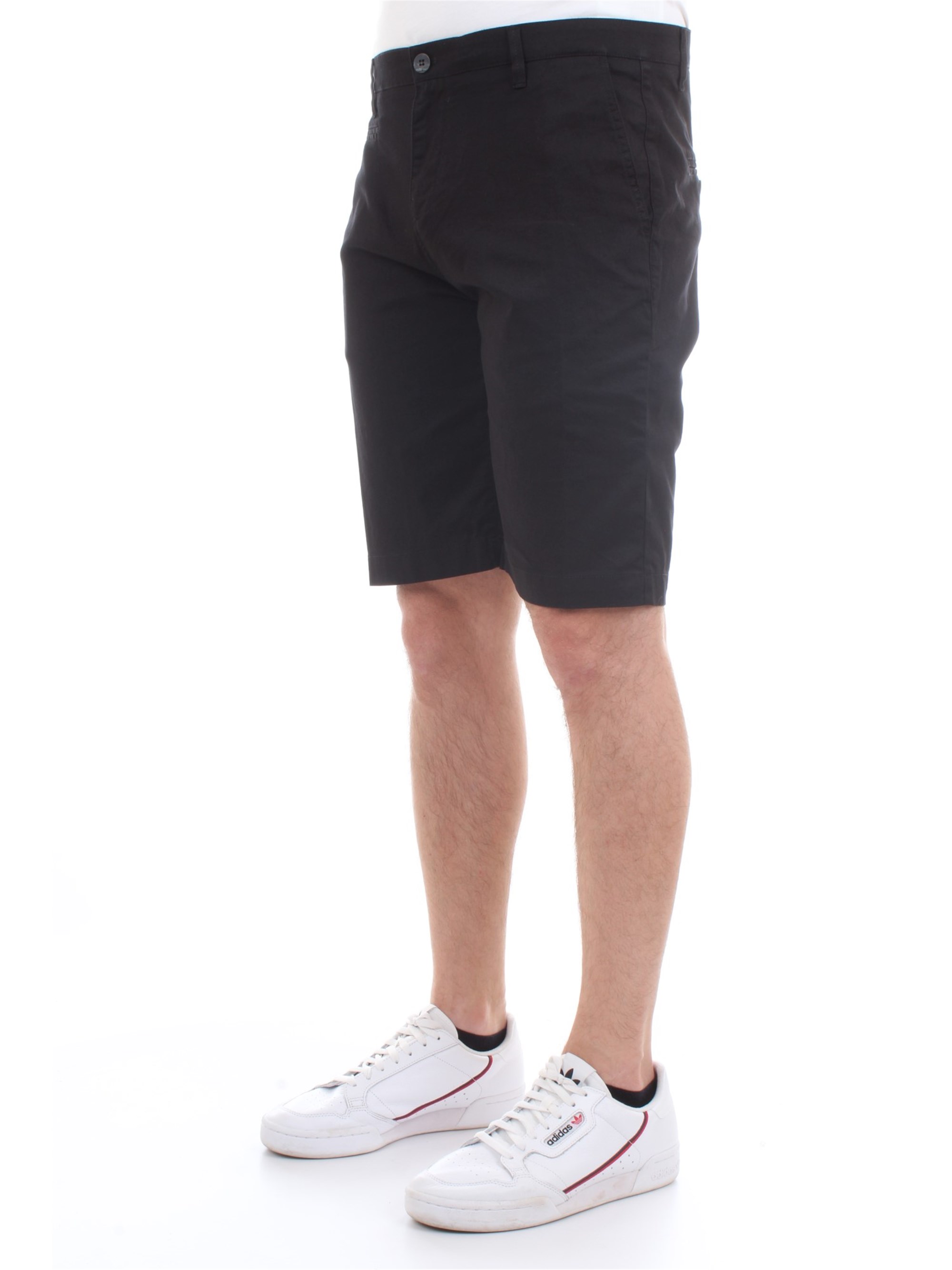 Officina36 0267007558 Black Clothing Man Shorts Officina36 0267007558 Black Clothing Man Shorts