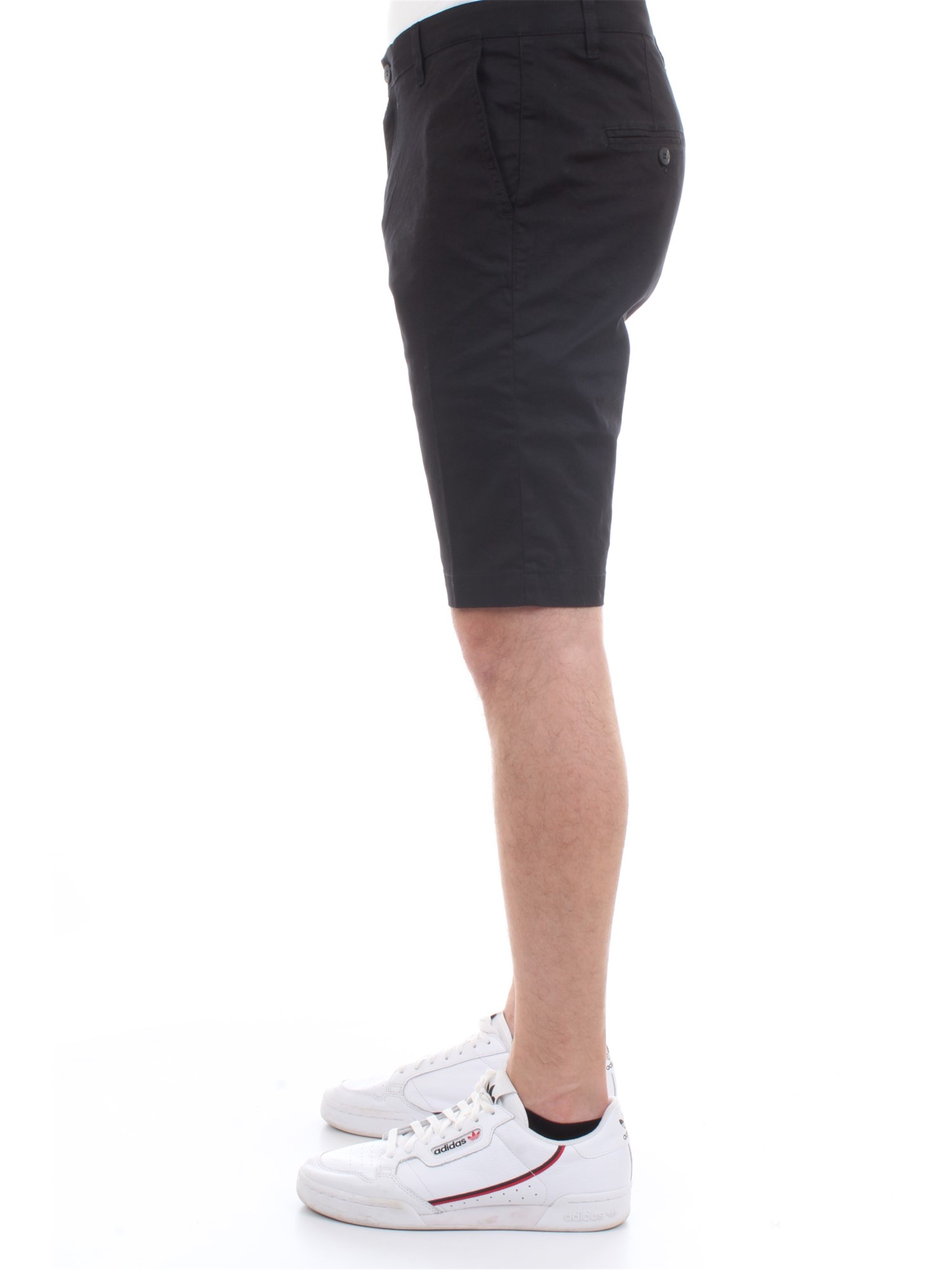 Officina36 0267007558 Black Clothing Man Shorts Officina36 0267007558 Black Clothing Man Shorts