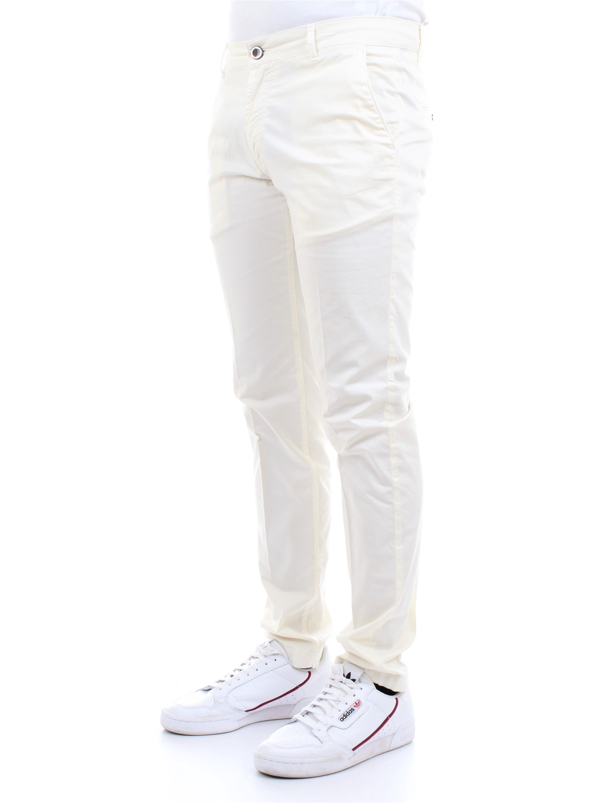 CAMOUFLAGE CHINOS REY 17ZIP Milk Clothing Man Trousers CAMOUFLAGE CHINOS REY 17ZIP Milk Clothing Man Trousers