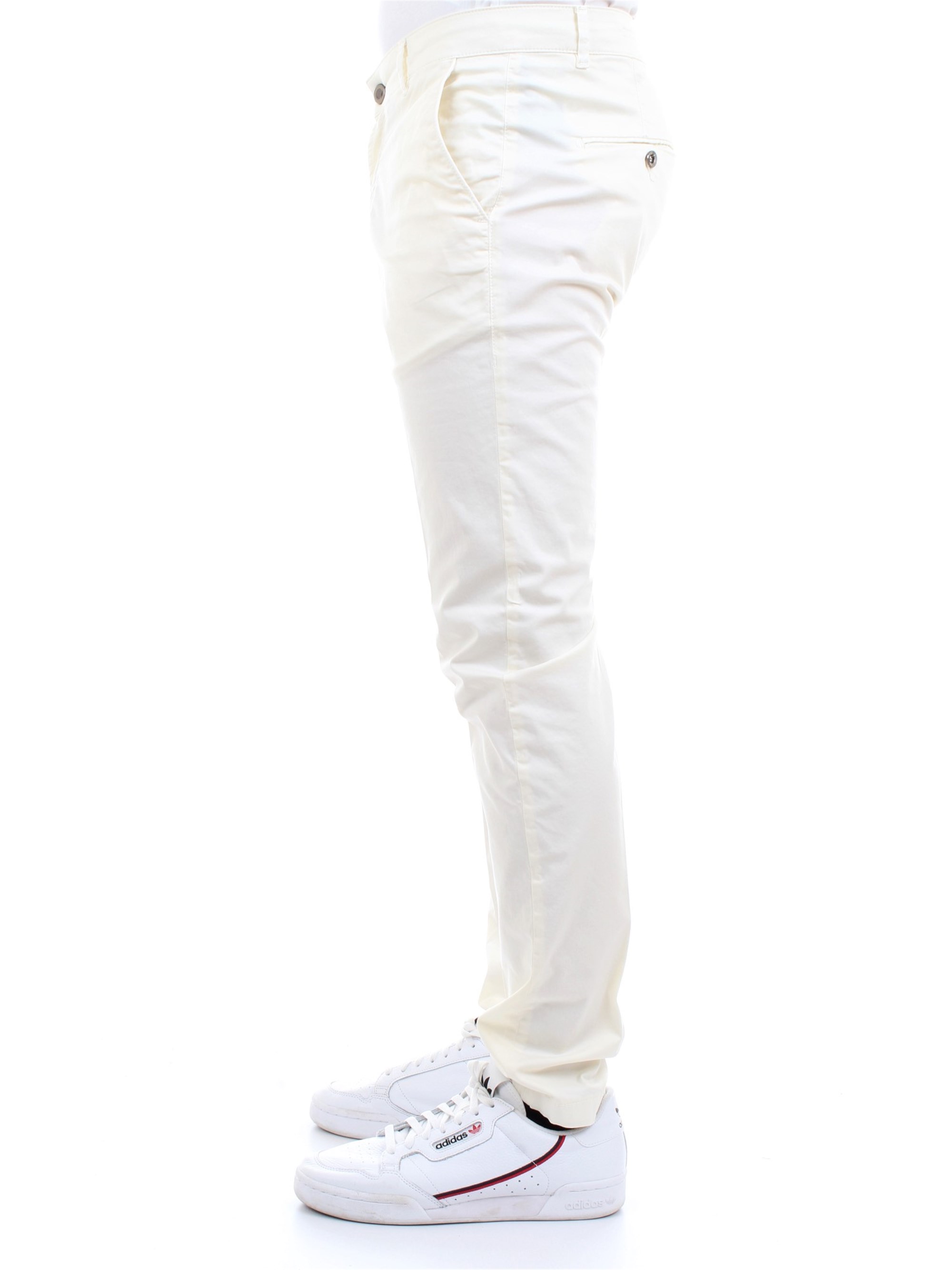 CAMOUFLAGE CHINOS REY 17ZIP Milk Clothing Man Trousers CAMOUFLAGE CHINOS REY 17ZIP Milk Clothing Man Trousers
