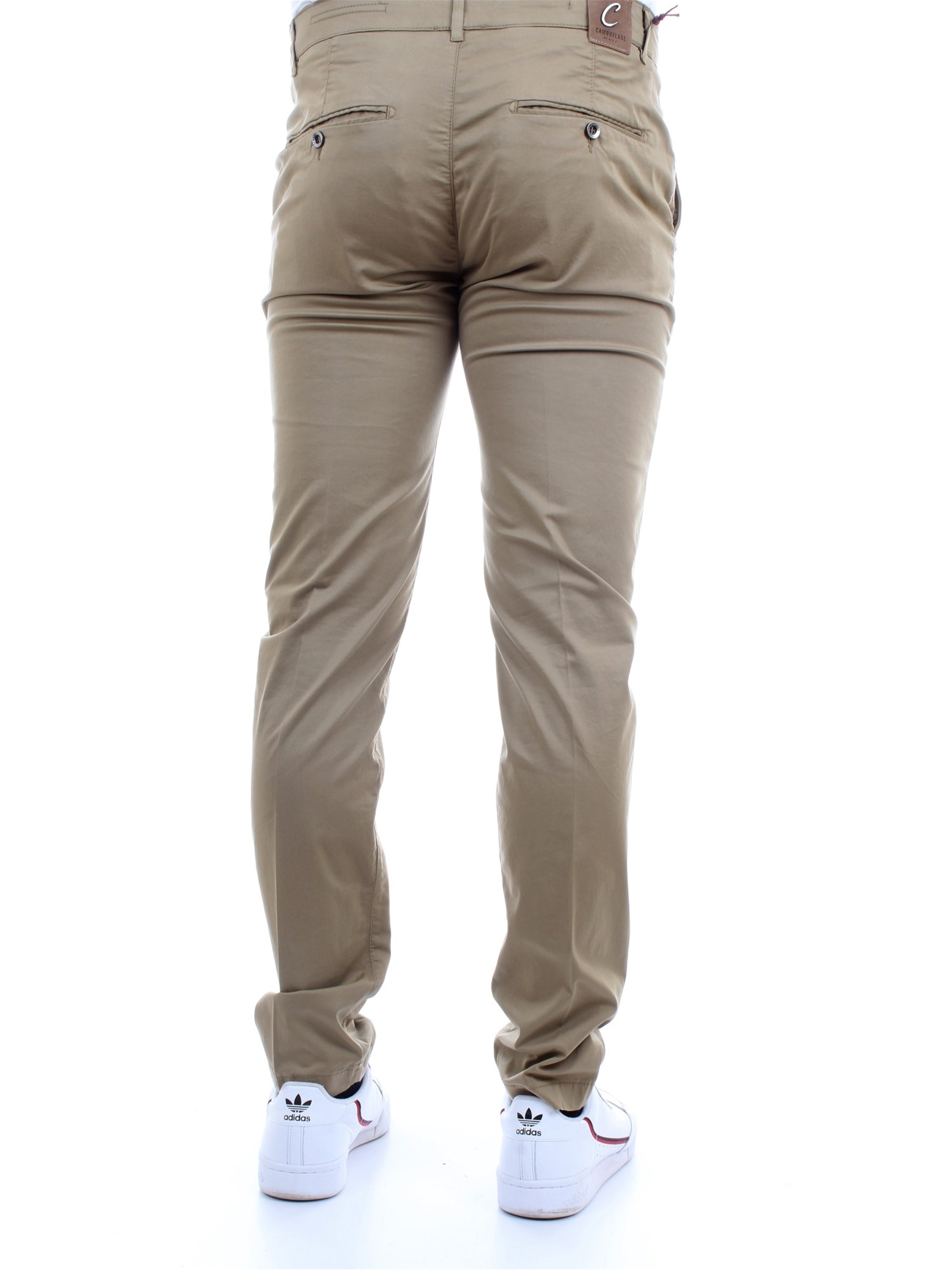 CAMOUFLAGE CHINOS REY 17ZIP Beige Clothing Man Trousers CAMOUFLAGE CHINOS REY 17ZIP Beige Clothing Man Trousers