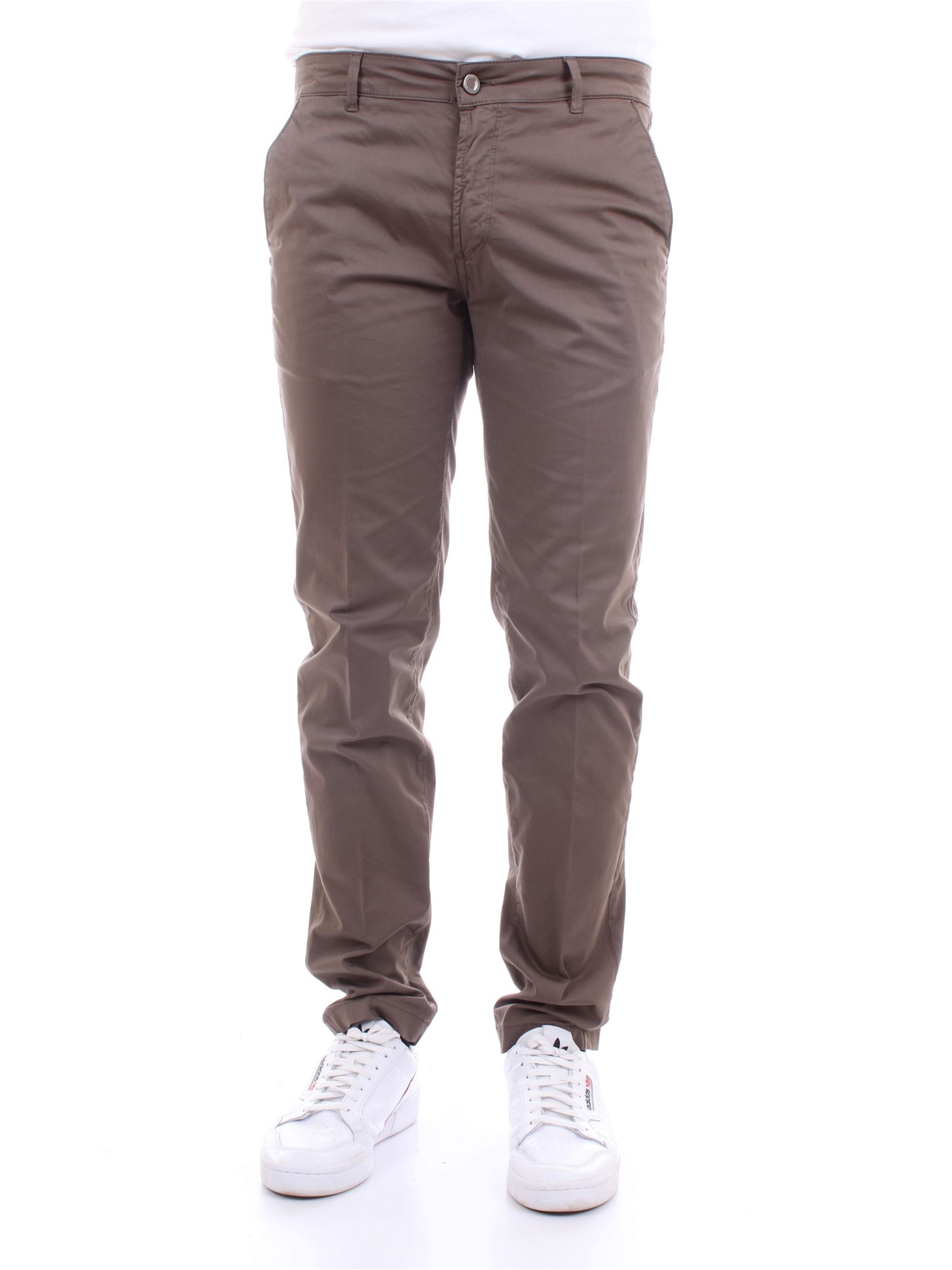 CAMOUFLAGE CHINOS REY 17ZIP Brown Clothing Man Trousers CAMOUFLAGE CHINOS REY 17ZIP Brown Clothing Man Trousers
