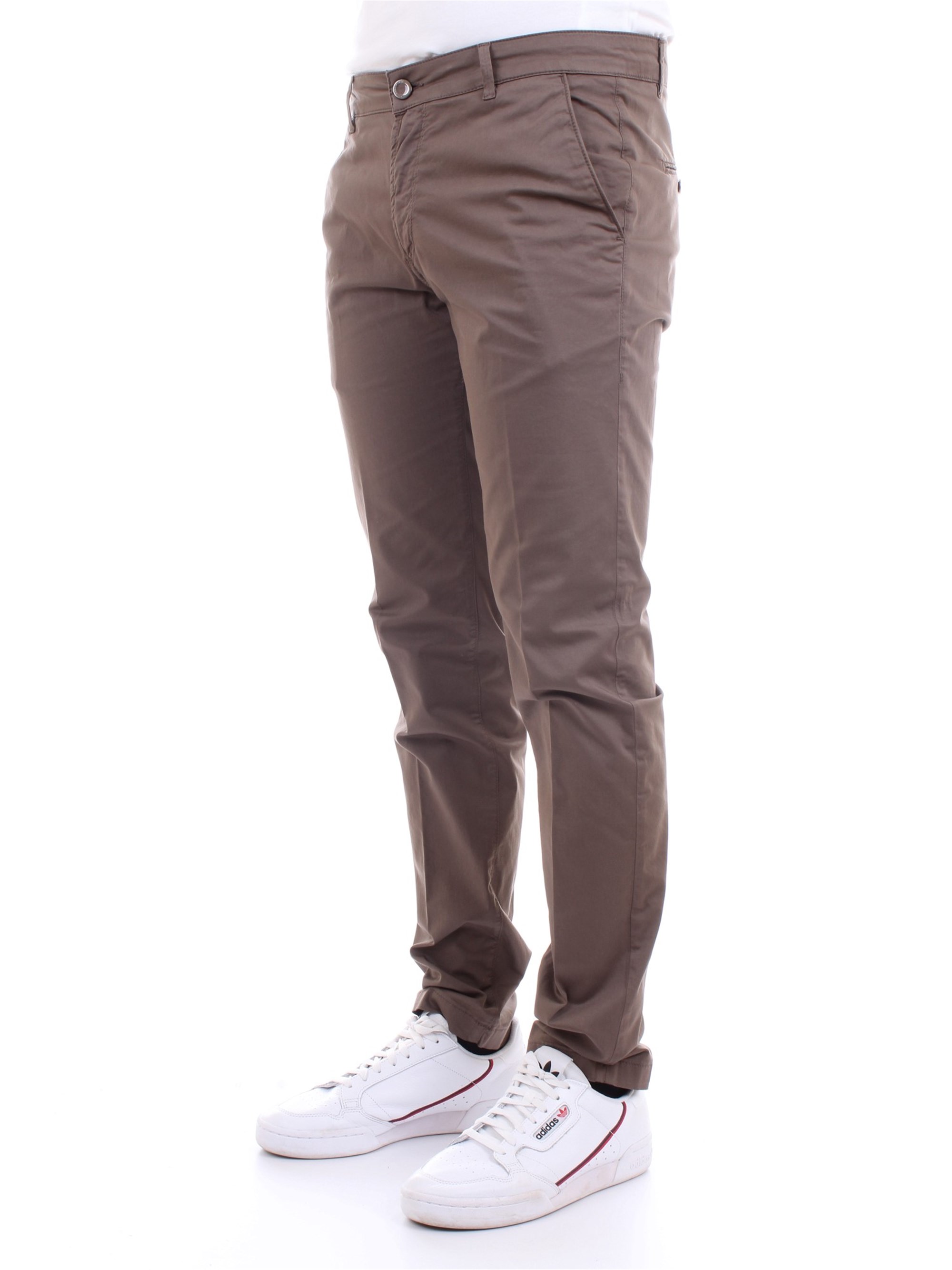 CAMOUFLAGE CHINOS REY 17ZIP Brown Clothing Man Trousers CAMOUFLAGE CHINOS REY 17ZIP Brown Clothing Man Trousers