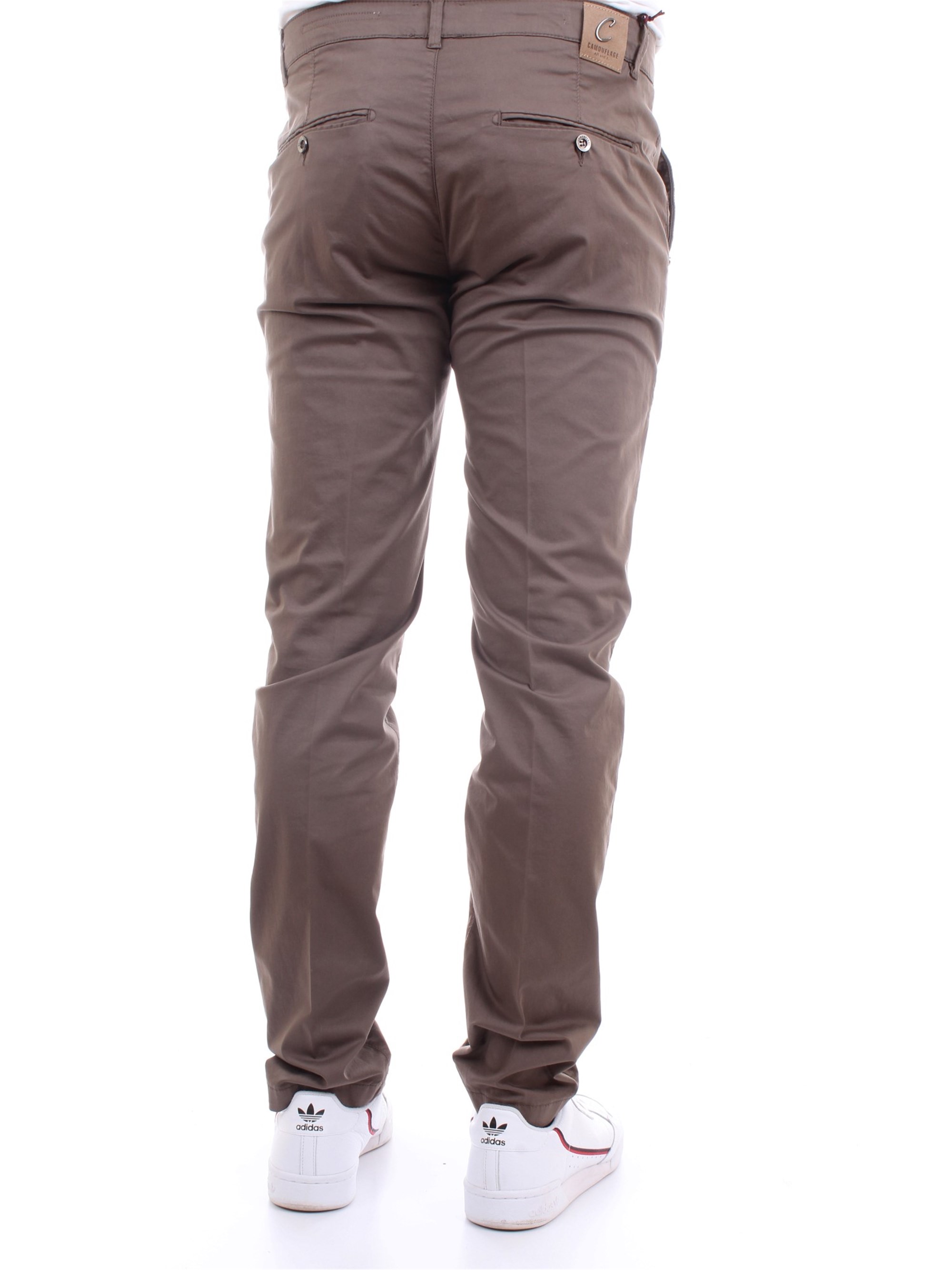 CAMOUFLAGE CHINOS REY 17ZIP Brown Clothing Man Trousers CAMOUFLAGE CHINOS REY 17ZIP Brown Clothing Man Trousers