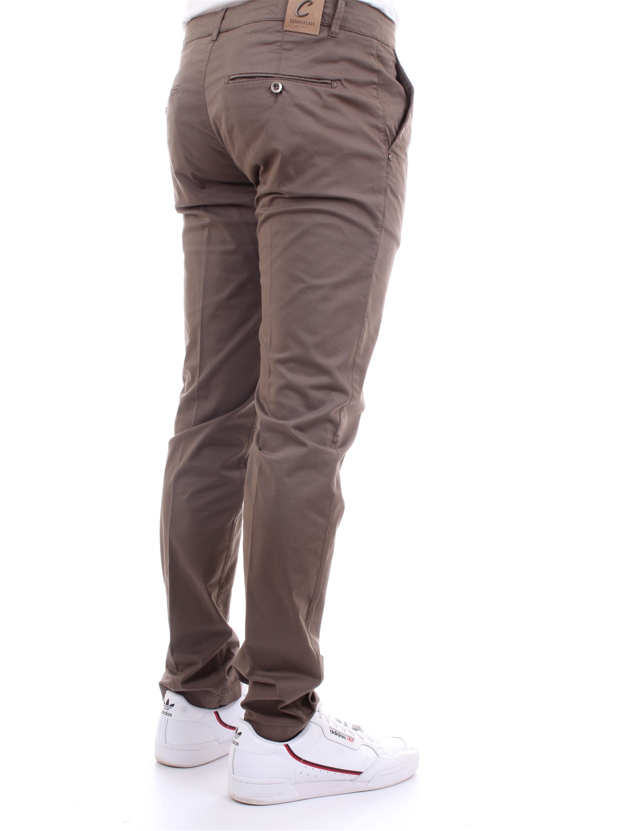 CAMOUFLAGE CHINOS REY 17ZIP Brown Clothing Man Trousers CAMOUFLAGE CHINOS REY 17ZIP Brown Clothing Man Trousers