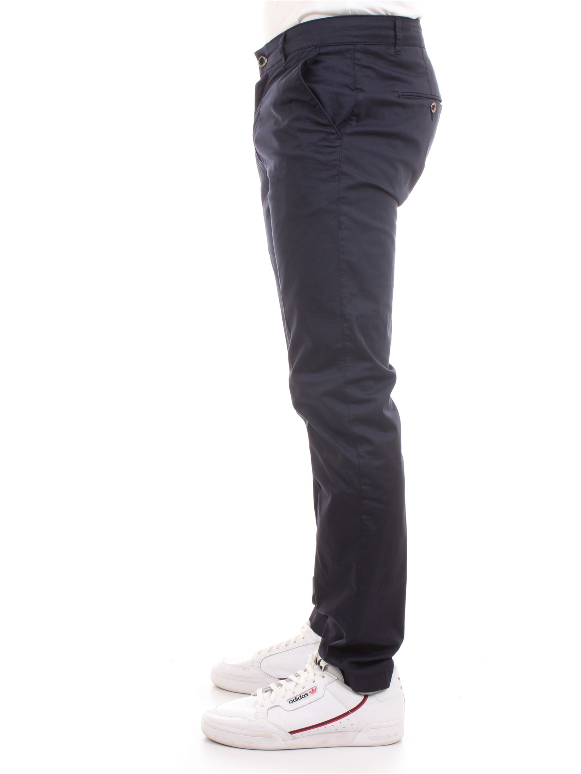 CAMOUFLAGE CHINOS REY 17ZIP Blue Clothing Man Trousers CAMOUFLAGE CHINOS REY 17ZIP Blue Clothing Man Trousers